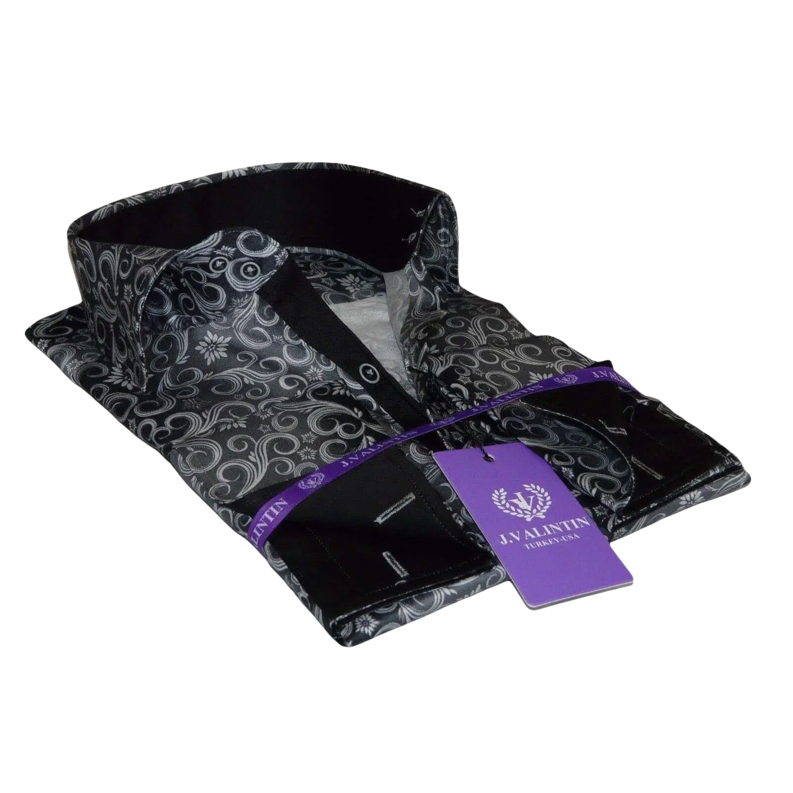Men Shirt J.Valintin Turkey - Usa 100% Egyption Cotton Axxess Style 7164 - 10 gray - J.Valintin Men's Wear Legend - 3624
