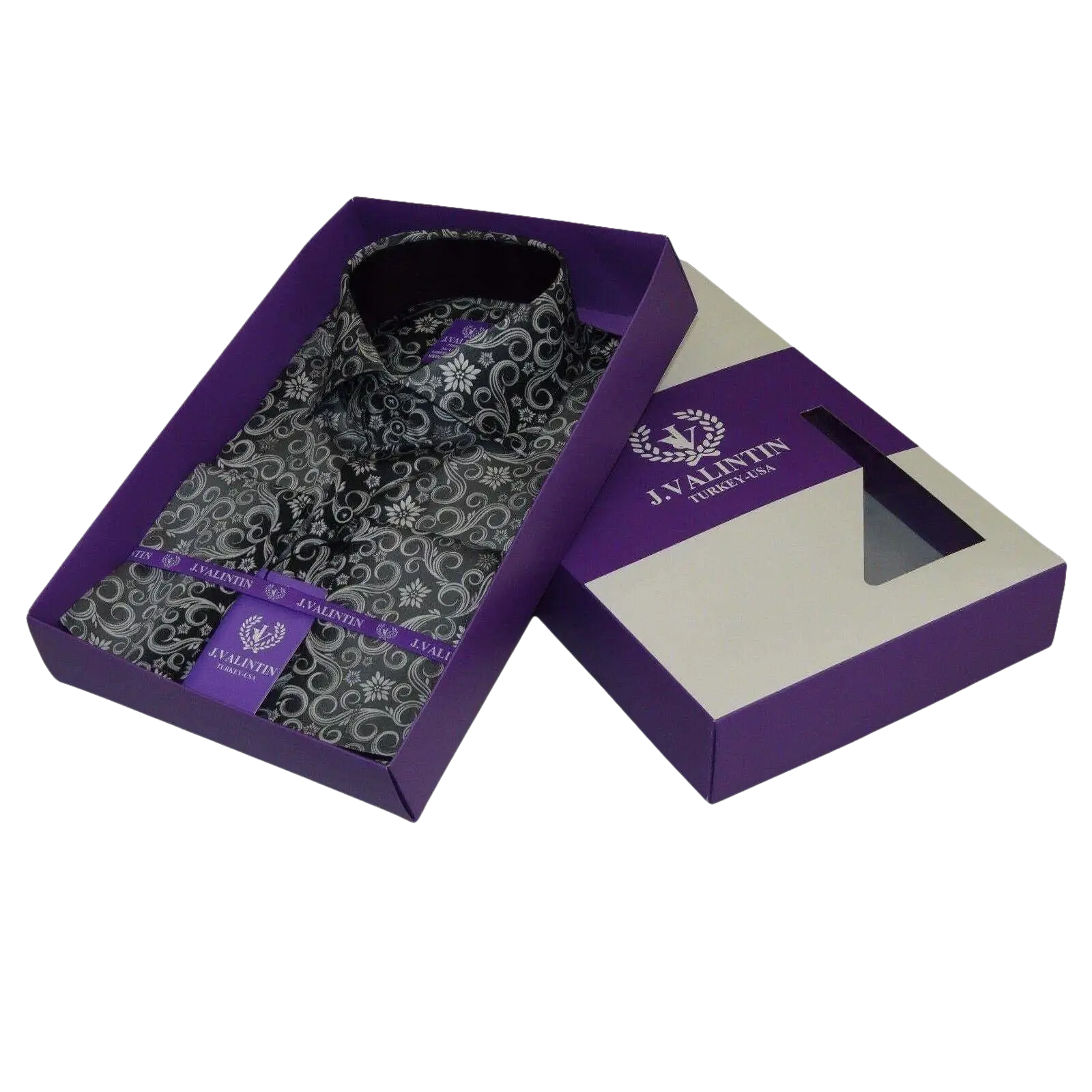 Men Shirt J.Valintin Turkey - Usa 100% Egyption Cotton Axxess Style 7164 - 10 gray - J.Valintin Men's Wear Legend - 3624