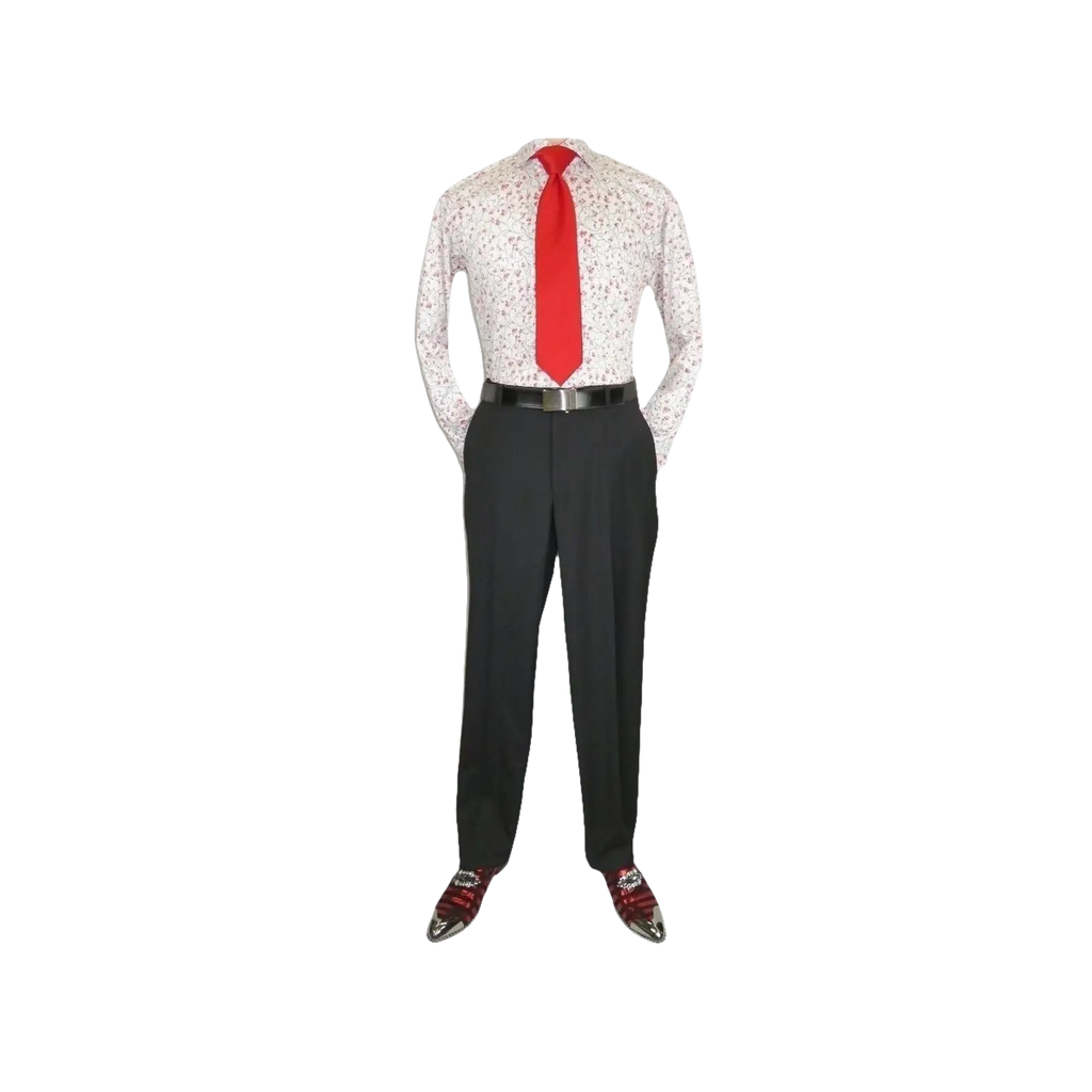 Men Shirt J.Valintin Turkey Usa All Egyptian Cotton Axxess Style 3325 - 01 Red - J.Valintin Men's Wear Legend - 4916