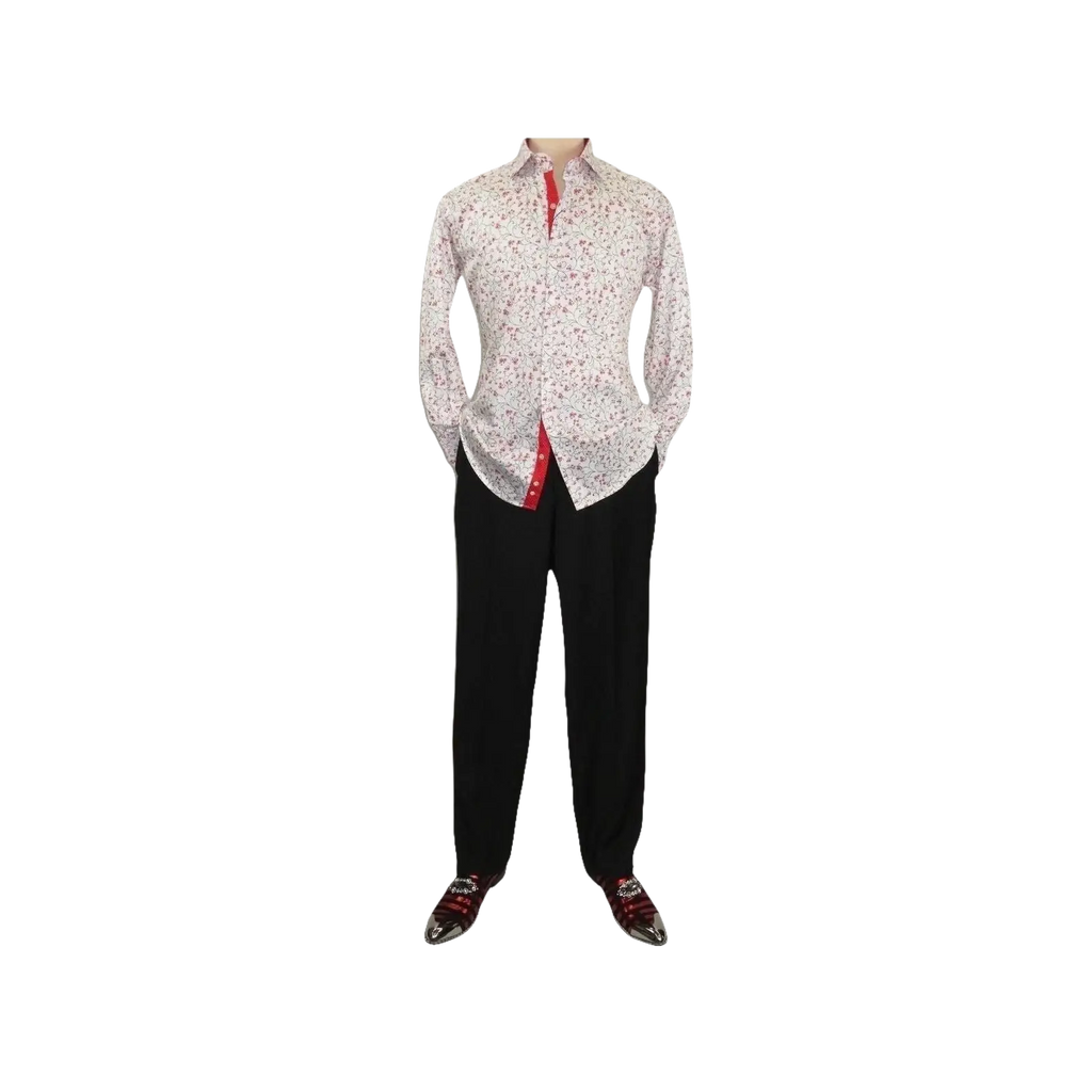 Men Shirt J.Valintin Turkey Usa All Egyptian Cotton Axxess Style 3325 - 01 Red - J.Valintin Men's Wear Legend - 4916
