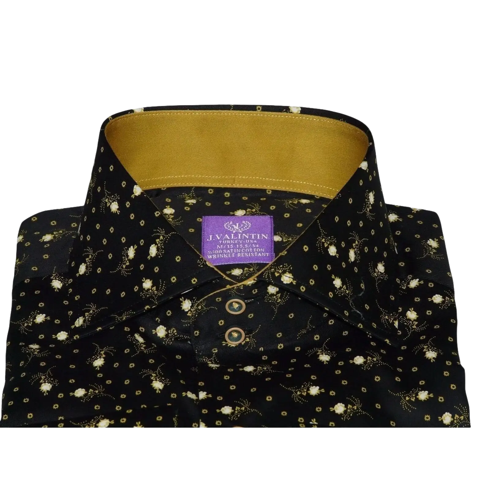 Men Shirt J.Valintin Turkey Usa Egyptian Cotton Axxess Style 2Z50 - 06 Black - J.Valintin Men's Wear Legend - 4894