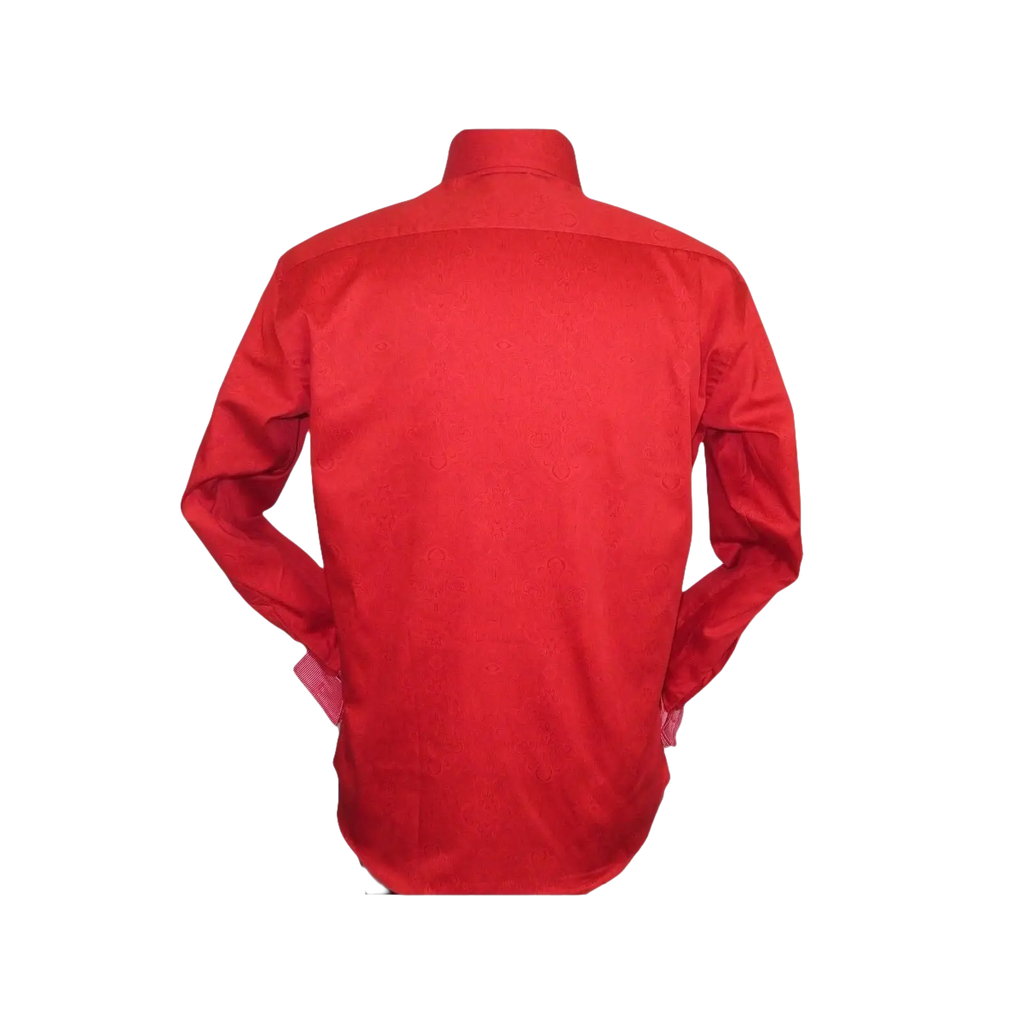 Men Shirt J.Valintin Turkey Usa Egyption Cotton Axxess Style 1514 Christmas Red - J.Valintin Men's Wear Legend - 4887