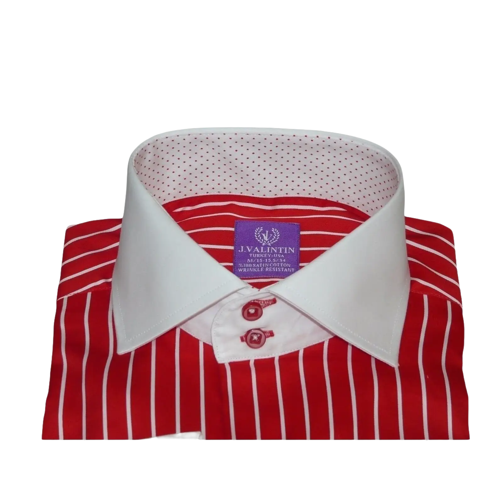 Men Shirt J.Valintin Turkey Usa Egyption Cotton Axxess Style 1594 - 24 Red - J.Valintin Men's Wear Legend - 4871
