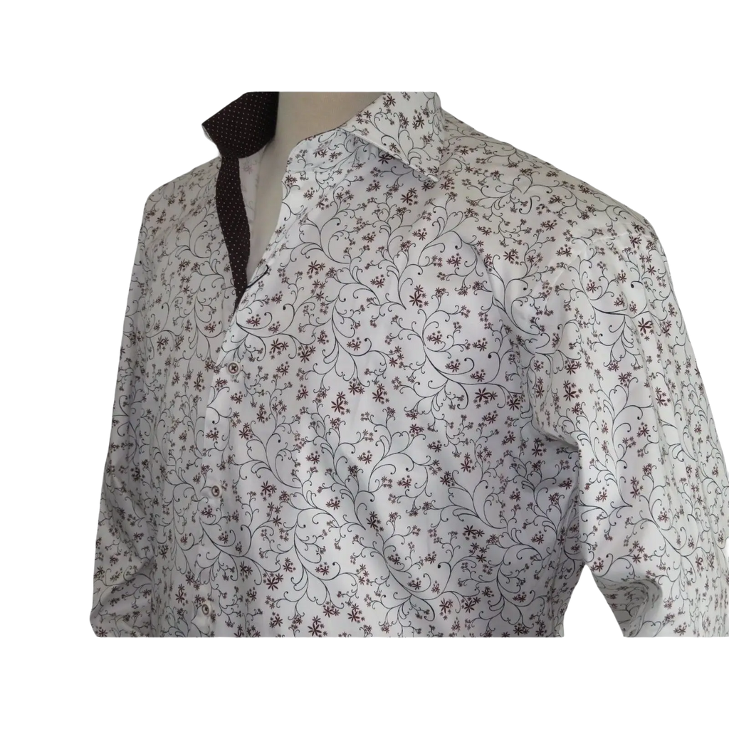 Men Shirt J.Valintin Turkey Usa Egyption Cotton Axxess Style 3325 - 1 Brown - J.Valintin Men's Wear Legend - 4900