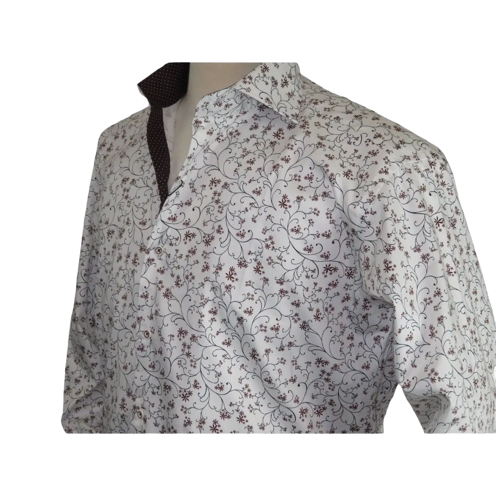 Men Shirt J.Valintin Turkey Usa Egyption Cotton Axxess Style 3325 - 1 Brown - J.Valintin Men's Wear Legend - 4900