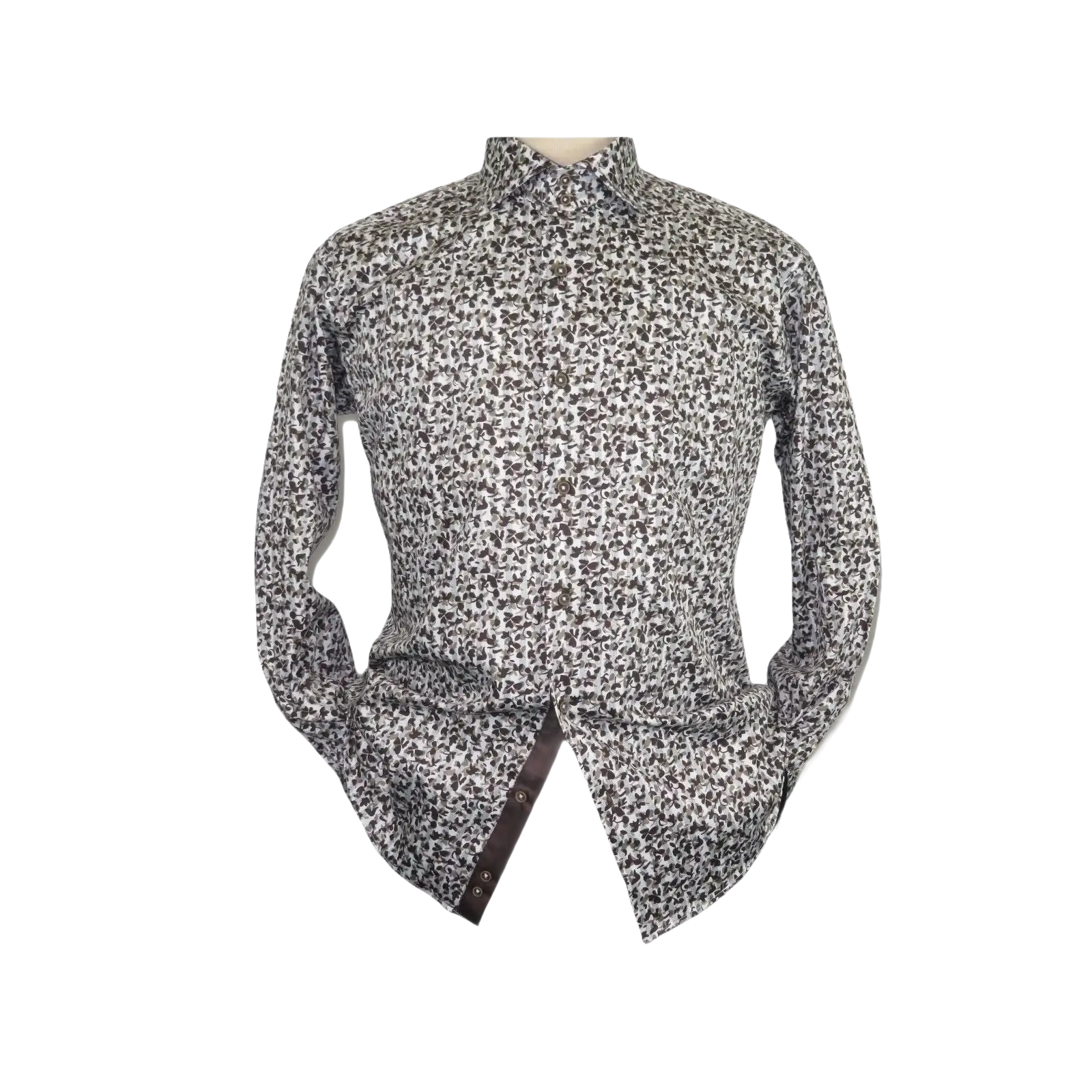 Men Shirt J.Valintin Turkey Usa Egyption Cotton Axxess Style 3T39 - 04 brown - J.Valintin Men's Wear Legend - 4934