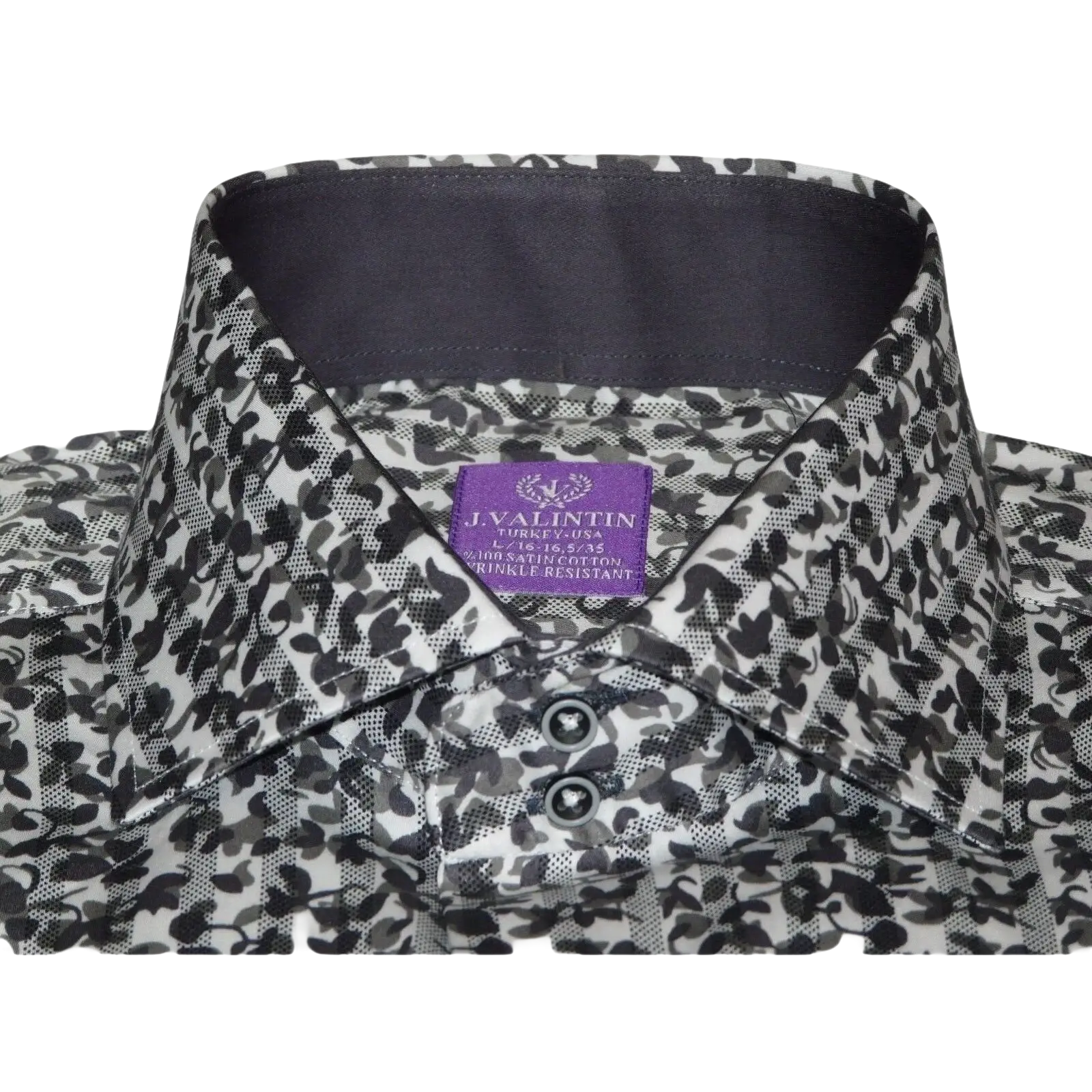 Men Shirt J.Valintin Turkey Usa Egyption Cotton Axxess Style 3T89 - 01 Gray - J.Valintin Men's Wear Legend - 4942