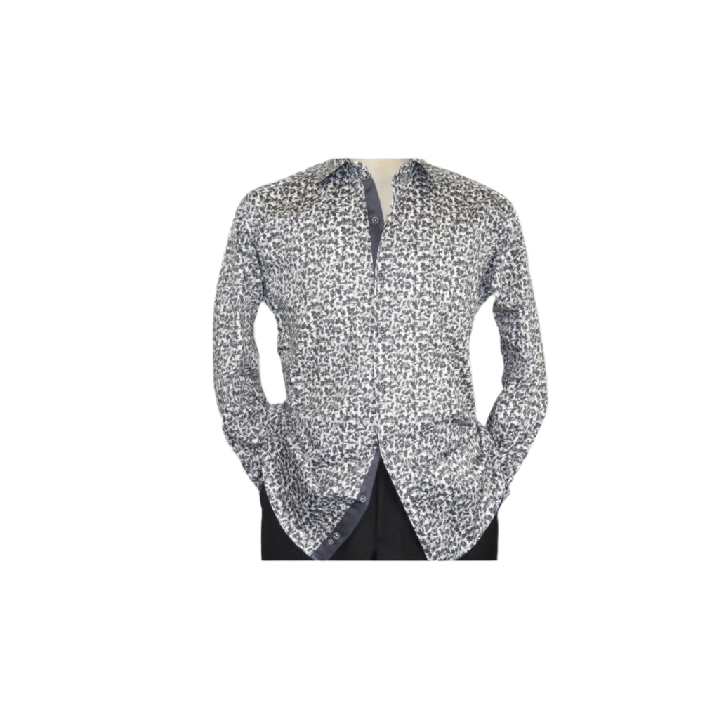 Men Shirt J.Valintin Turkey Usa Egyption Cotton Axxess Style 3T89 - 01 Gray - J.Valintin Men's Wear Legend - 4942