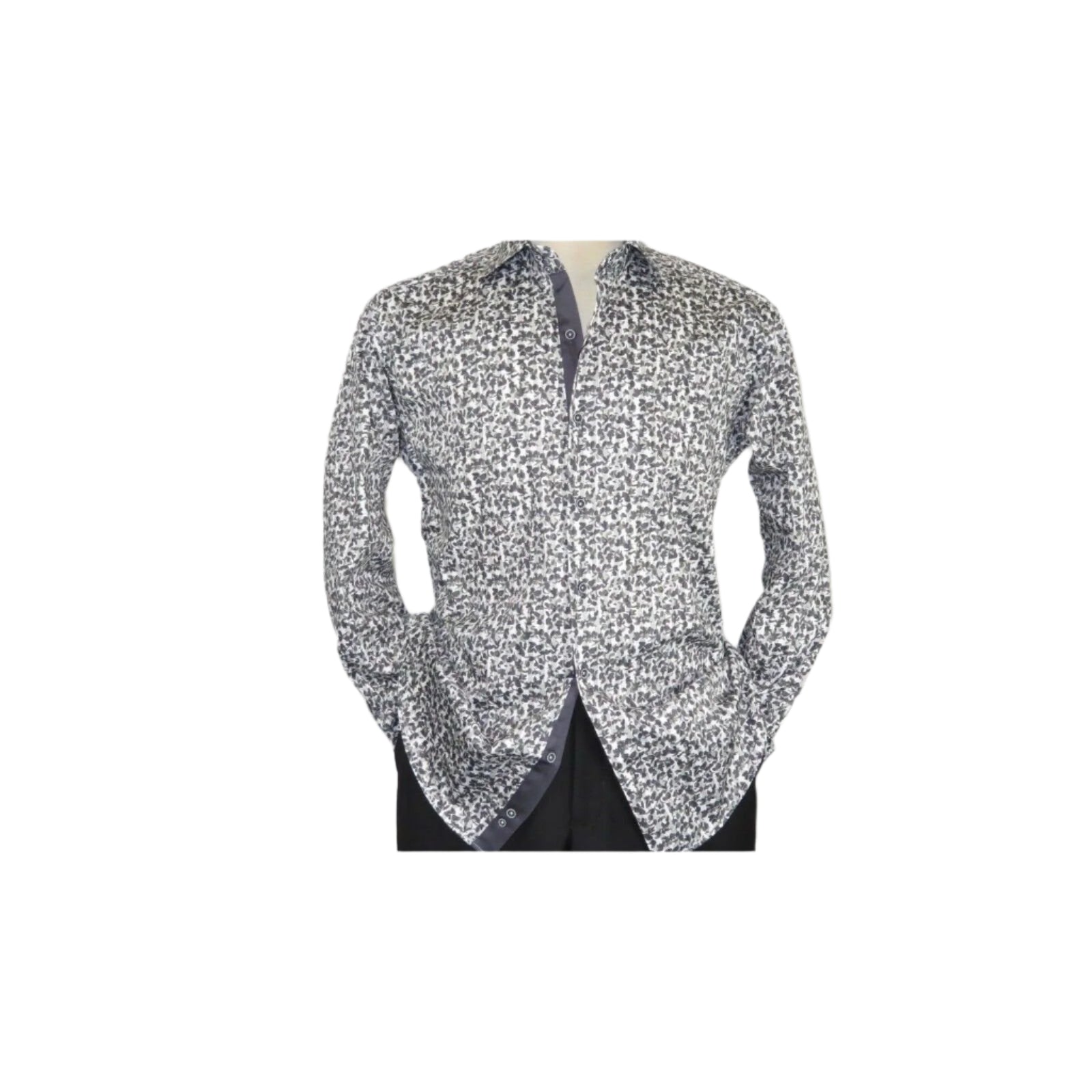Men Shirt J.Valintin Turkey Usa Egyption Cotton Axxess Style 3T89 - 01 Gray - J.Valintin Men's Wear Legend - 4942
