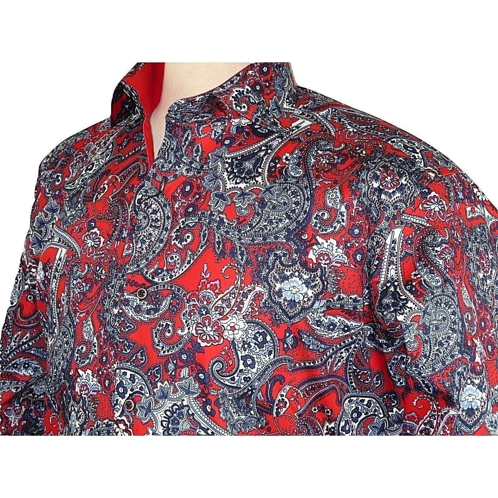 Men Shirt J.Valintin Turkey Usa Egyption Cotton Axxess Style 5406 - 04 Red - J.Valintin Men's Wear Legend - 4864