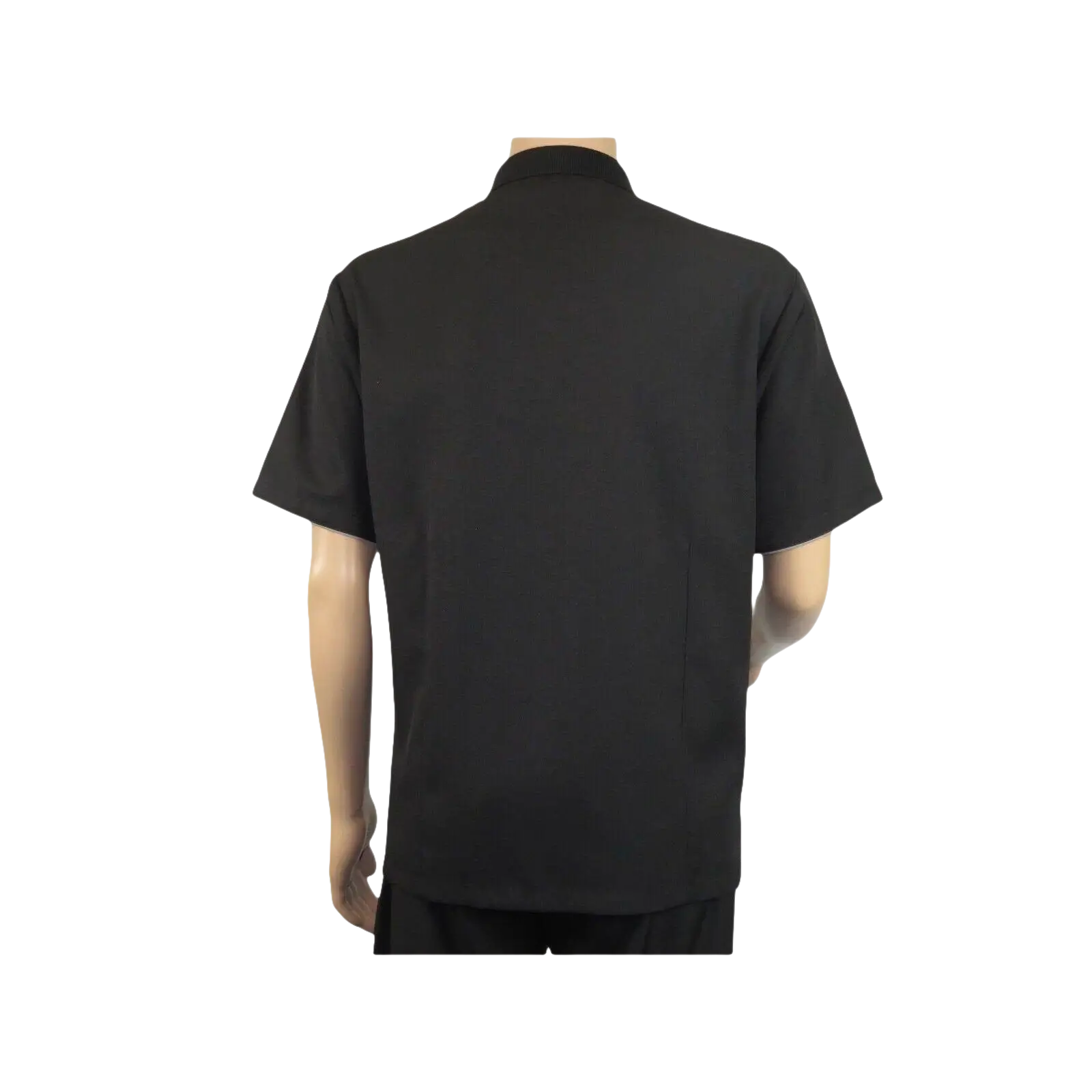 Men Silversilk 2pc walking leisure Matching Suit Italian woven knits 51011 Black - J.Valintin Men's Wear Legend - 100075