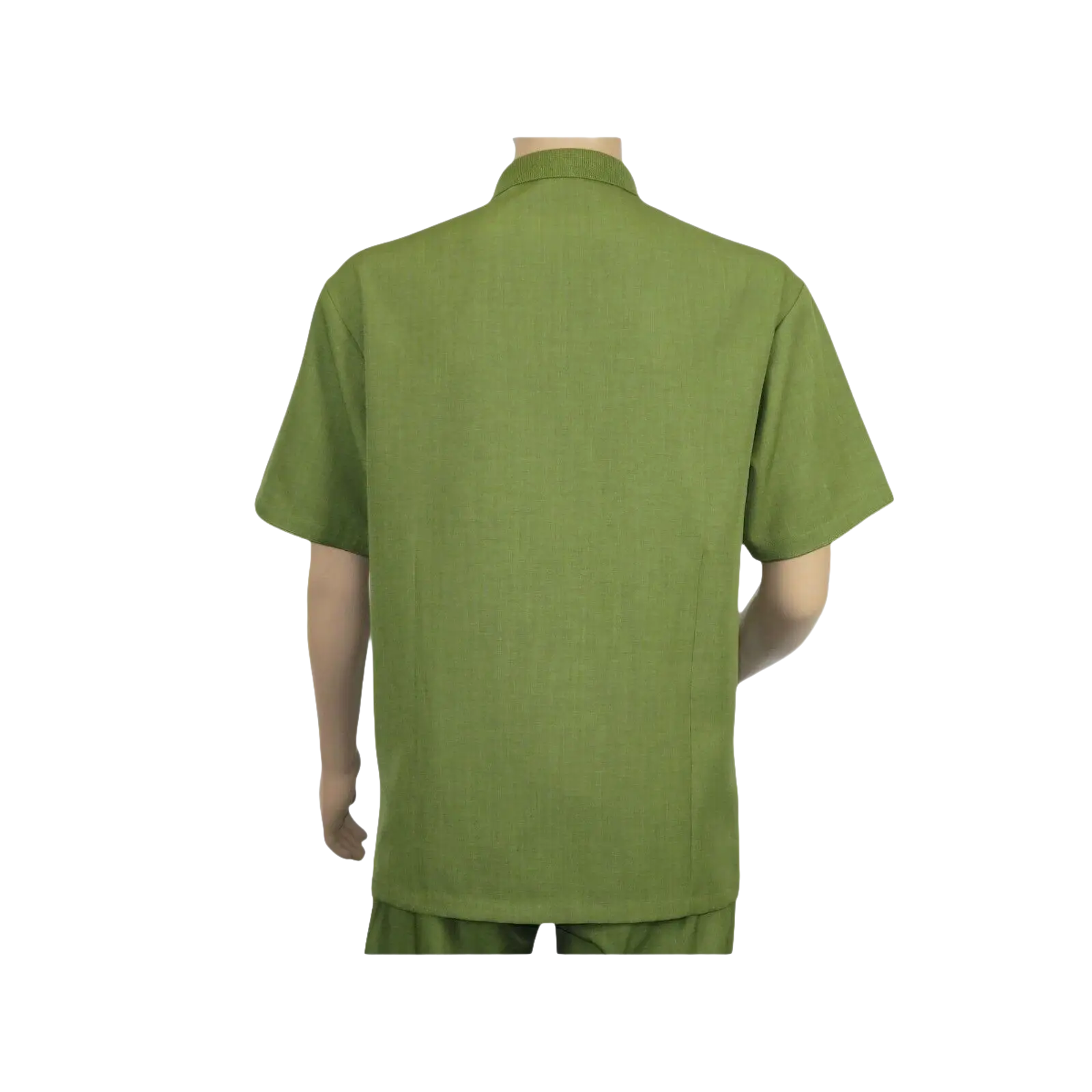 Men Silversilk 2pc walking leisure Matching Suit Italian woven knits 51016 Green - J.Valintin Men's Wear Legend - 100105