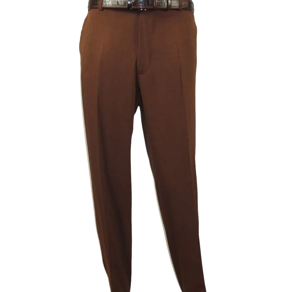 Men Silversilk 2pc Walking Leisure Matching Suit Italian Woven Knits 71003 Brown - J.Valintin Men's Wear Legend - 71003 - Brown - M