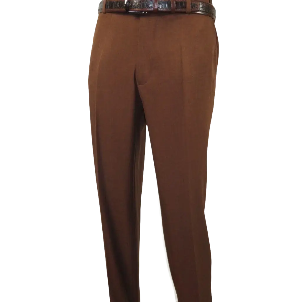 Men Silversilk 2pc Walking Leisure Matching Suit Italian Woven Knits 71003 Brown - J.Valintin Men's Wear Legend - 71003 - Brown - M