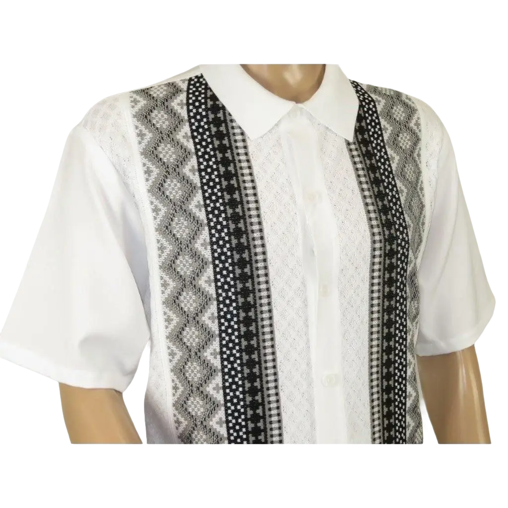 Men Silversilk 2pc Walking Leisure Matching Suit Italian Woven Knits 71003 White - J.Valintin Men's Wear Legend - 71003 - White - M
