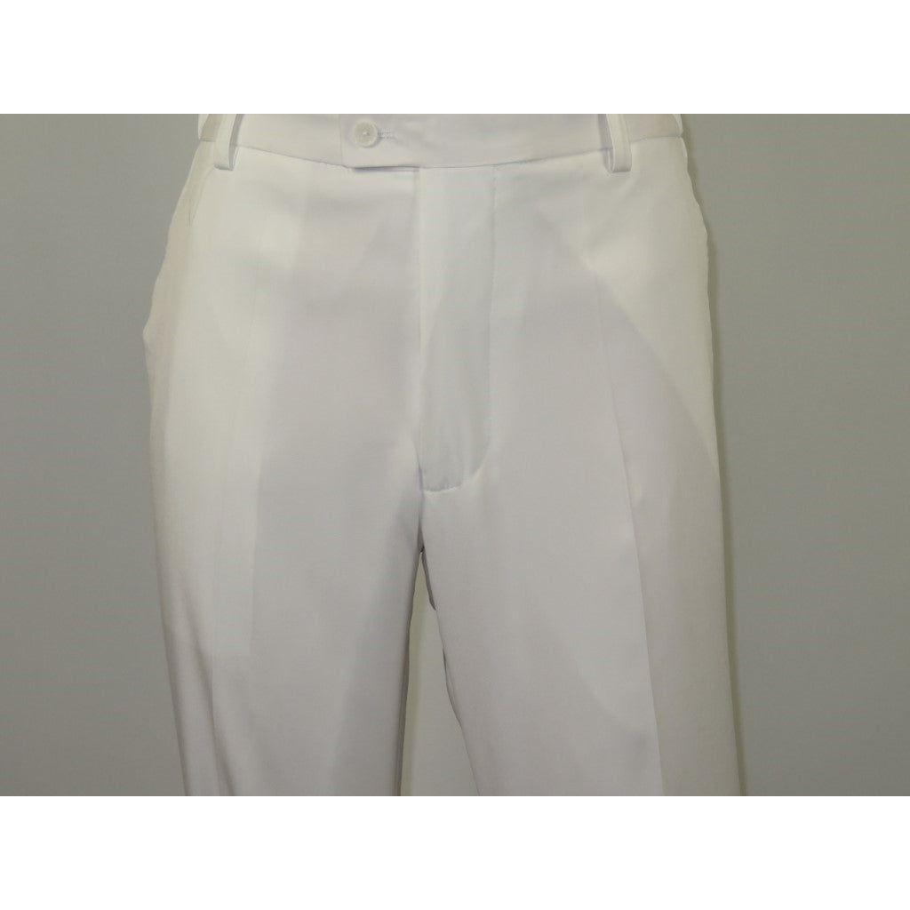 Men Silversilk 2pc Walking Leisure Matching Suit Italian Woven Knits 71003 White - J.Valintin Men's Wear Legend - 71003 - White - M