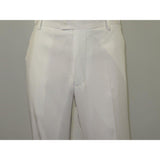 Men Silversilk 2pc Walking Leisure Matching Suit Italian Woven Knits 71003 White - J.Valintin Men's Wear Legend - 71003 - White - M