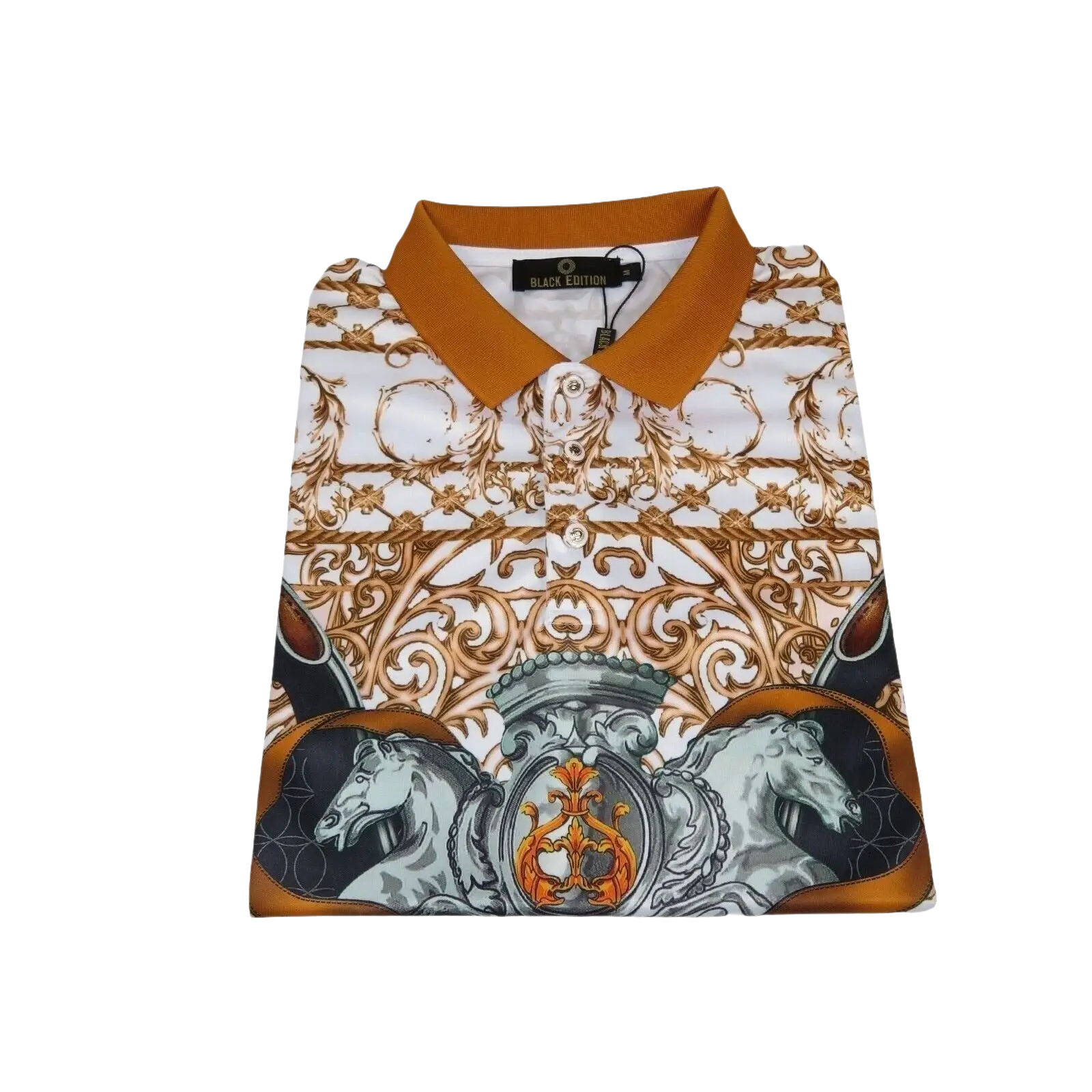 Men Sports Polo Shirt MIZUMI Black Edition Soft Micro Poly Fashion 56575 - A Multi - J.Valintin Men's Wear Legend - 99628