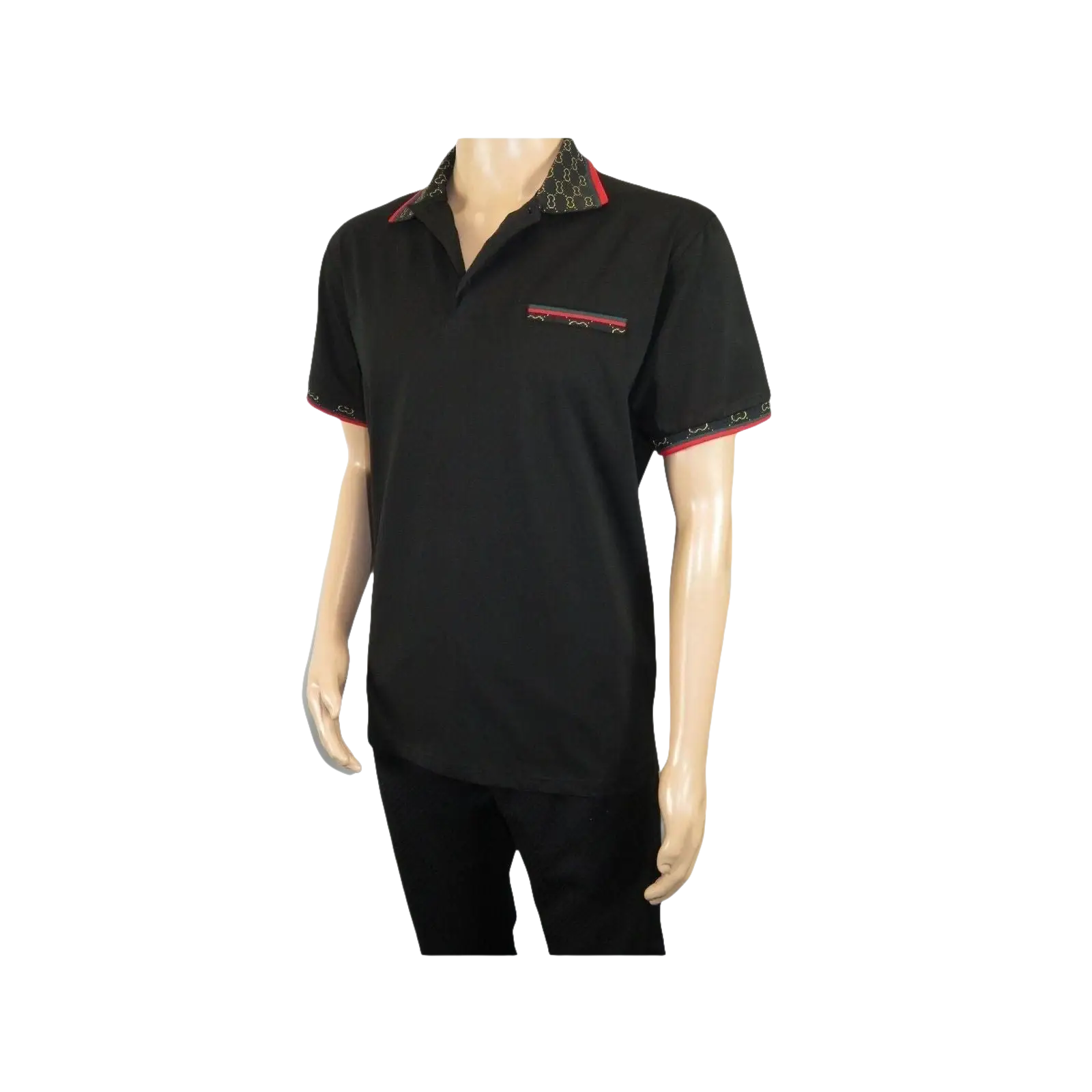 Men Sports Shirt DE - NIKO Short Sleeves Cotton Fashion Polo Shirt DBK113 Black - J.Valintin Men's Wear Legend - 99347