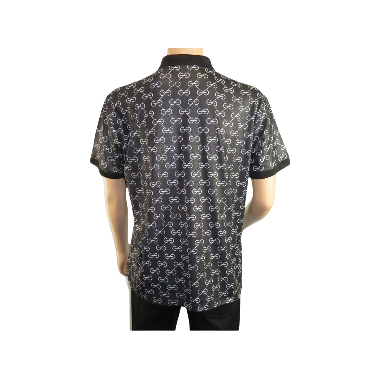 Men Sports Shirt DE - NIKO Short Sleeves Soft Modal Fashion Polo Shirt G1121 Black - J.Valintin Men's Wear Legend - 100199