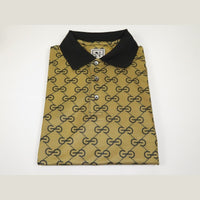 Men Sports Shirt DE - NIKO Short Sleeves Soft Modal Fashion Polo Shirt G1121 Gold - J.Valintin Men's Wear Legend - 100193
