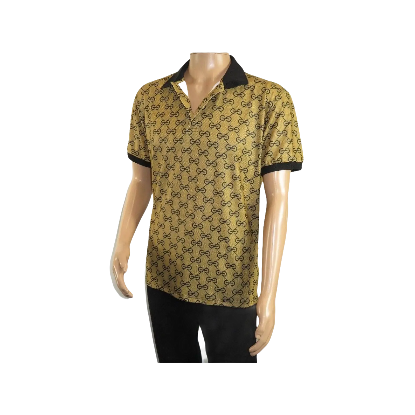 Men Sports Shirt DE - NIKO Short Sleeves Soft Modal Fashion Polo Shirt G1121 Gold - J.Valintin Men's Wear Legend - 100193
