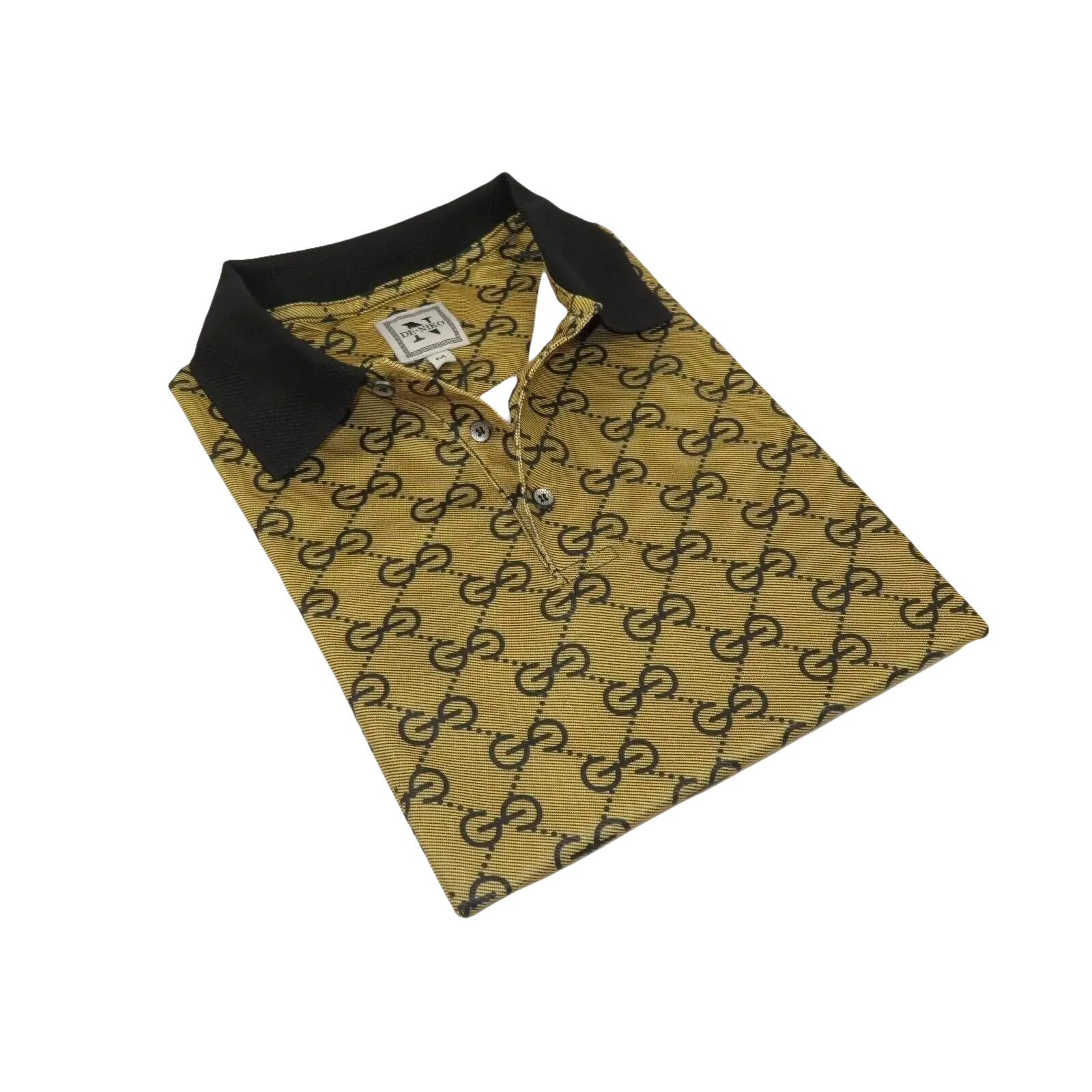 Men Sports Shirt DE - NIKO Short Sleeves Soft Modal Fashion Polo Shirt G1121 Gold - J.Valintin Men's Wear Legend - 100193