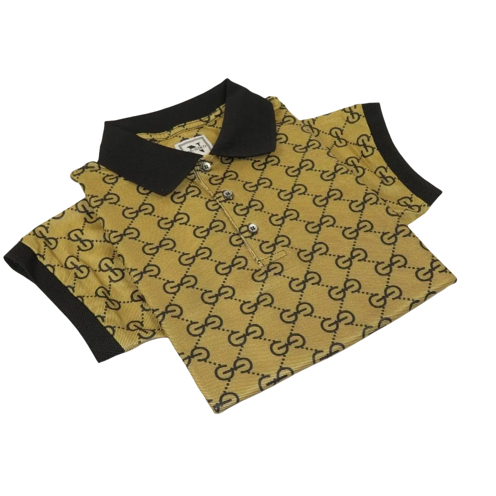 Men Sports Shirt DE - NIKO Short Sleeves Soft Modal Fashion Polo Shirt G1121 Gold - J.Valintin Men's Wear Legend - 100193