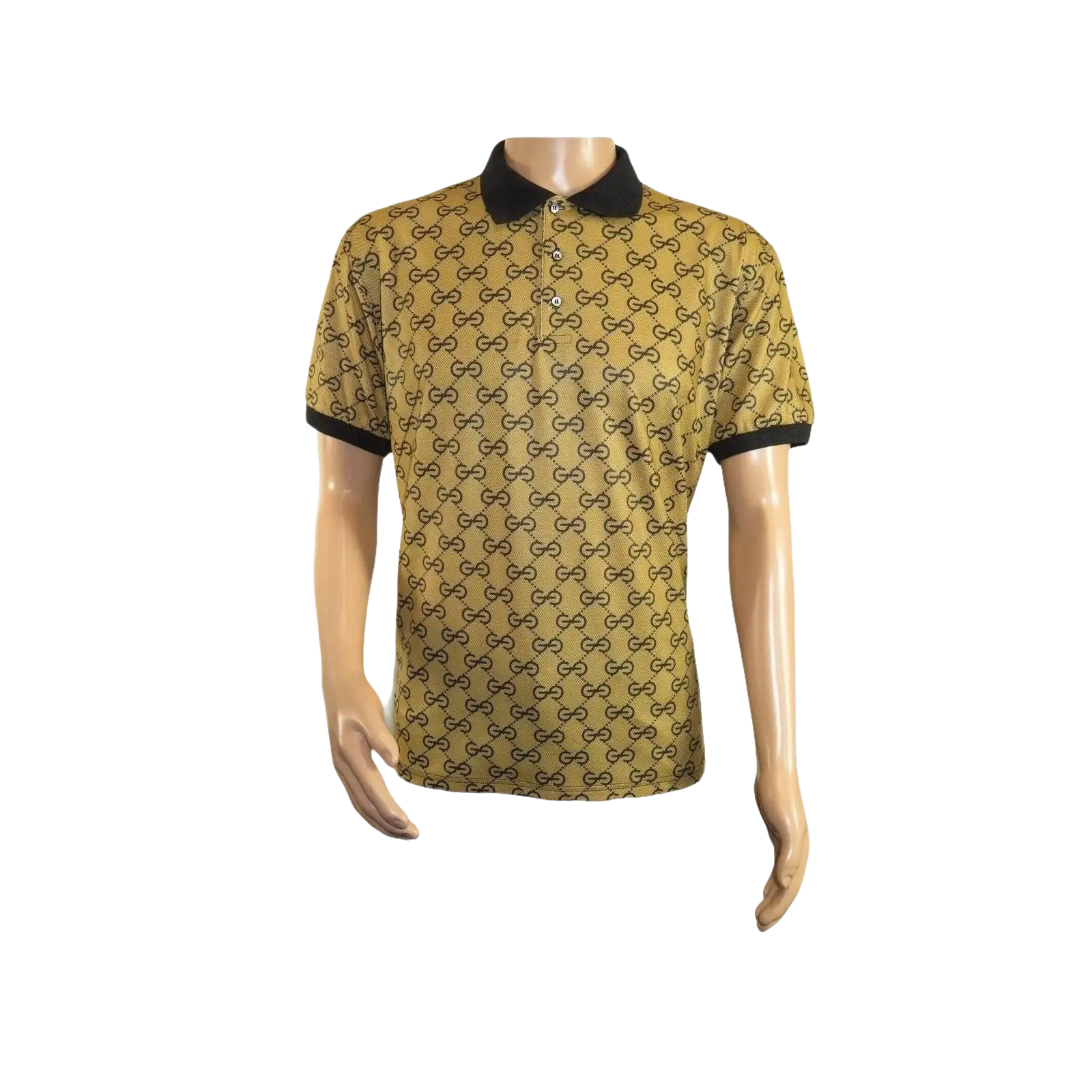Men Sports Shirt DE - NIKO Short Sleeves Soft Modal Fashion Polo Shirt G1121 Gold - J.Valintin Men's Wear Legend - 100193