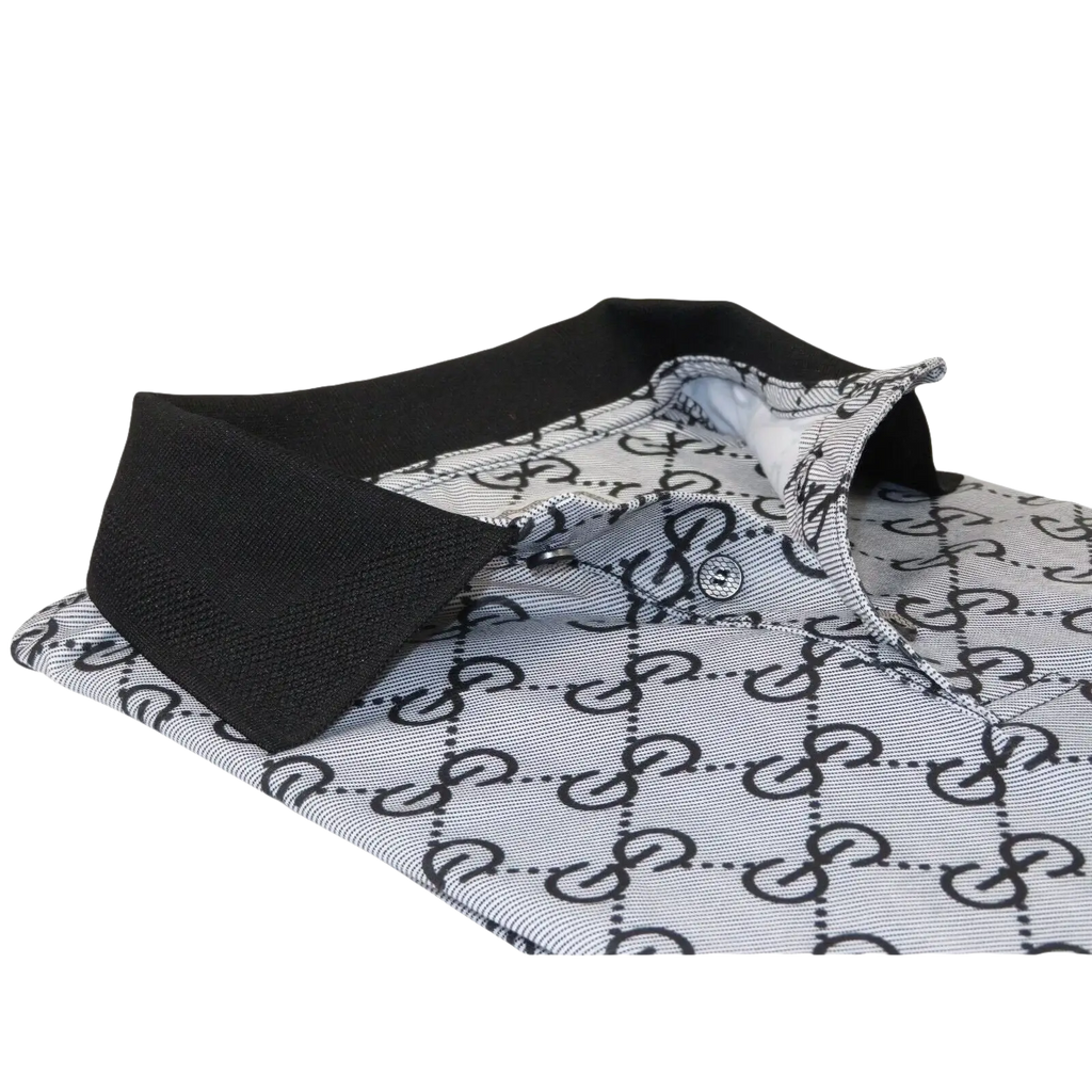 Men Sports Shirt DE - NIKO Short Sleeves Soft Modal Fashion Polo Shirt G1121 Gray - J.Valintin Men's Wear Legend - 100187
