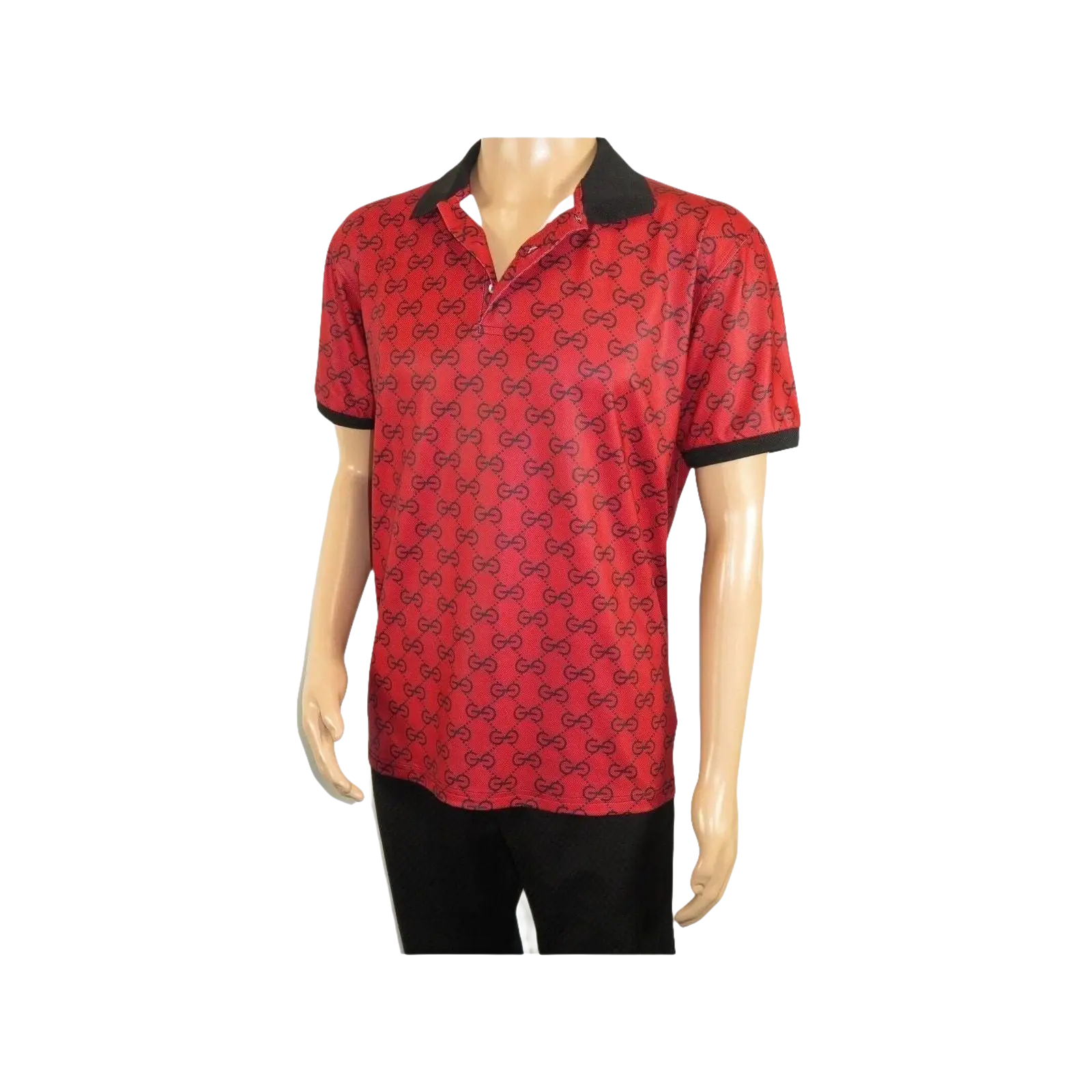 Men Sports Shirt DE - NIKO Short Sleeves Soft Modal Fashion Polo Shirt G1121 Red - J.Valintin Men's Wear Legend - 100181