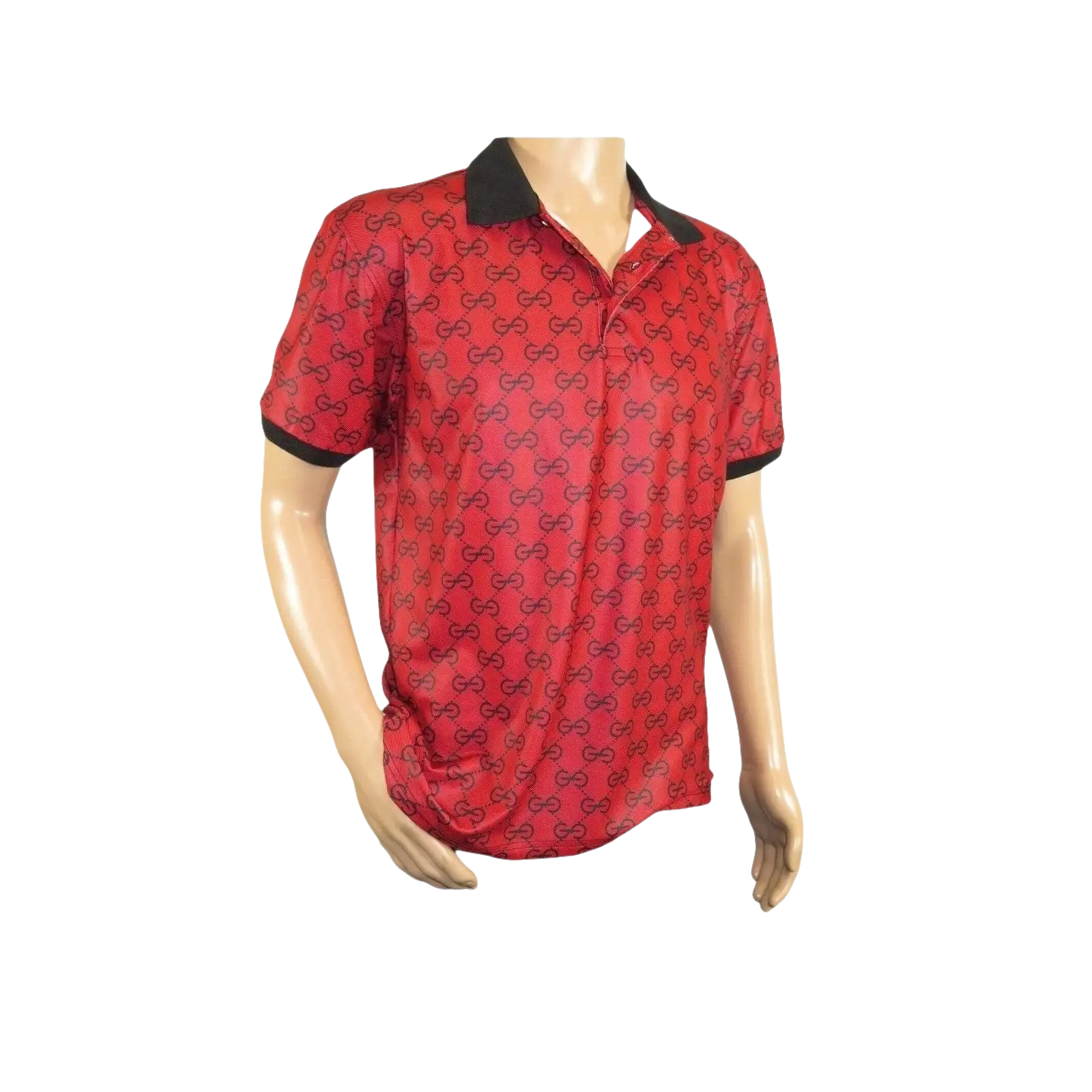 Men Sports Shirt DE - NIKO Short Sleeves Soft Modal Fashion Polo Shirt G1121 Red - J.Valintin Men's Wear Legend - 100181