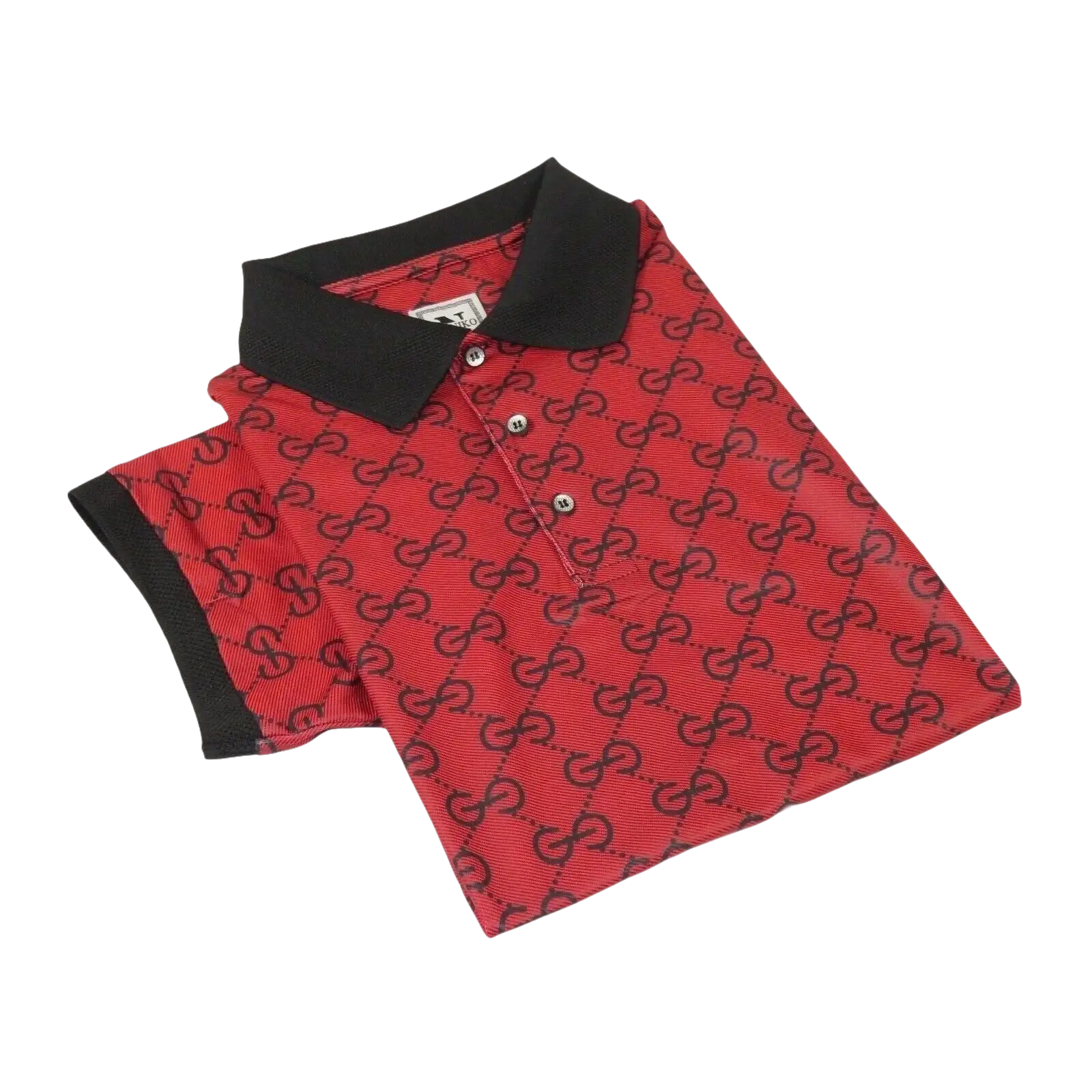 Men Sports Shirt DE - NIKO Short Sleeves Soft Modal Fashion Polo Shirt G1121 Red - J.Valintin Men's Wear Legend - 100181