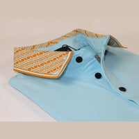 Men Sports Shirt PAZO by DE - NIKO Short Sleeves Cotton Polo Shirt DBK2303 Blue - J.Valintin Men's Wear Legend - 100628