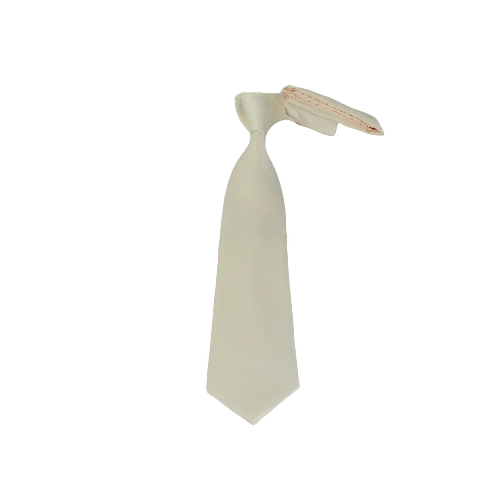 Men Stacy Adams Neck tie Hanky Set Business Formal Solid Color Satin S7 Beige - J.Valintin Men's Wear Legend - 24783