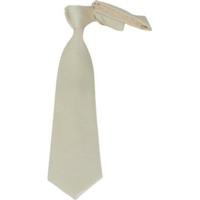 Men Stacy Adams Neck tie Hanky Set Business Formal Solid Color Satin S7 Beige - J.Valintin Men's Wear Legend - 24783