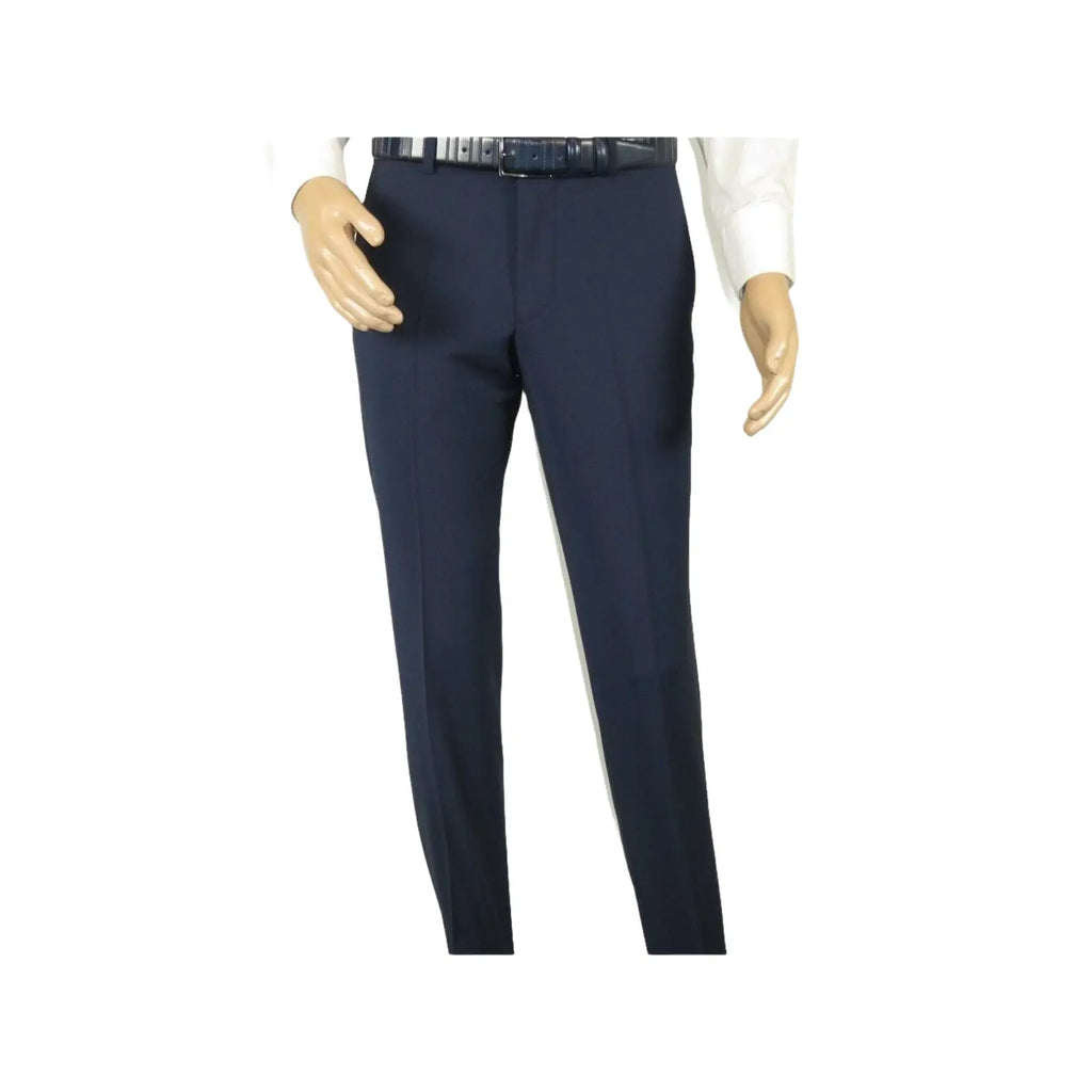 Men Suit BERLUSCONI Turkey 100% Italian Wool Super 180's 3pc Vested #Ber20 Navy - J.Valintin Men's Wear Legend - 98608