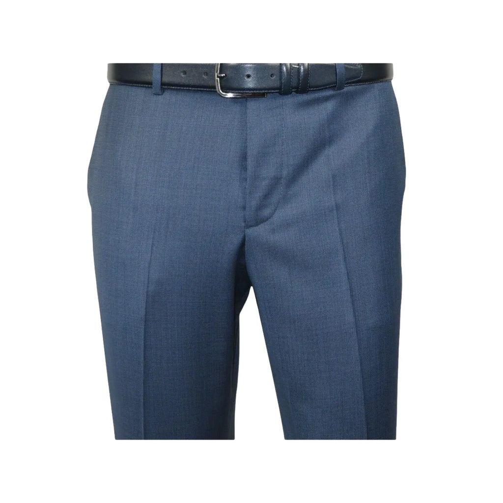 Men Suit BERLUSCONI Turkey 100% Italian Wool Super 180's 3pc Vested #Ber5 Navy - J.Valintin Men's Wear Legend - 98503