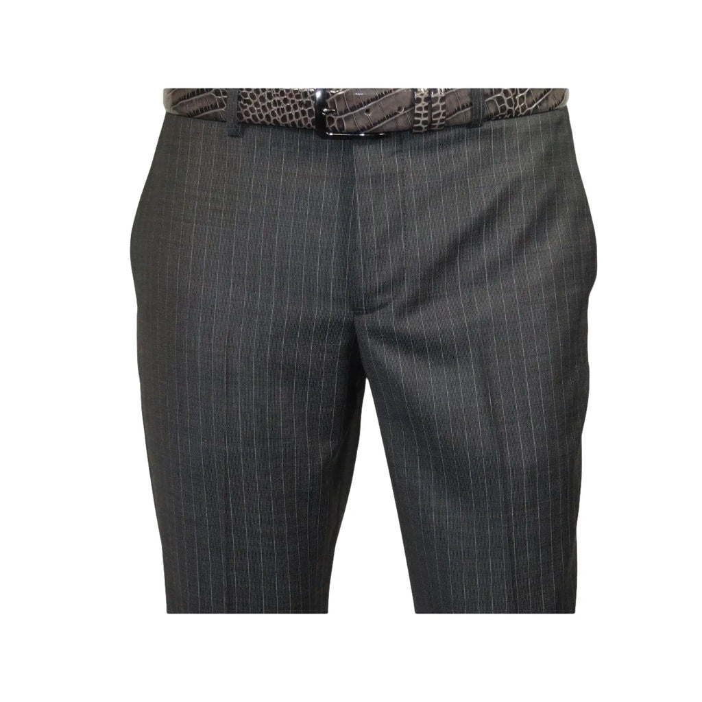 Men Suit BERLUSCONI Turkey 100% Italian Wool Super 180's Vested #Ber2 Charcoal - J.Valintin Men's Wear Legend - 98482
