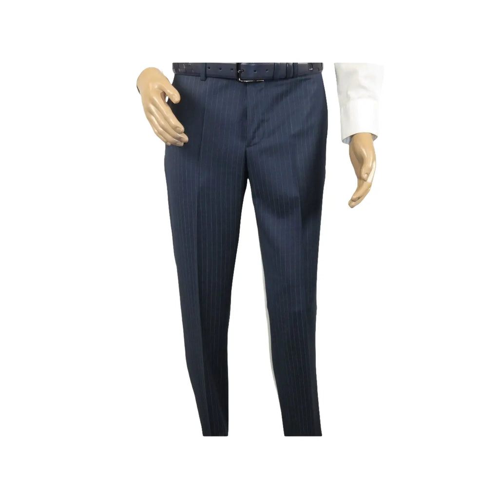Men Suit BERLUSCONI Turkey 100% Italian Wool Super 180's Vested #Ber3 Ink Blue - J.Valintin Men's Wear Legend - 98489