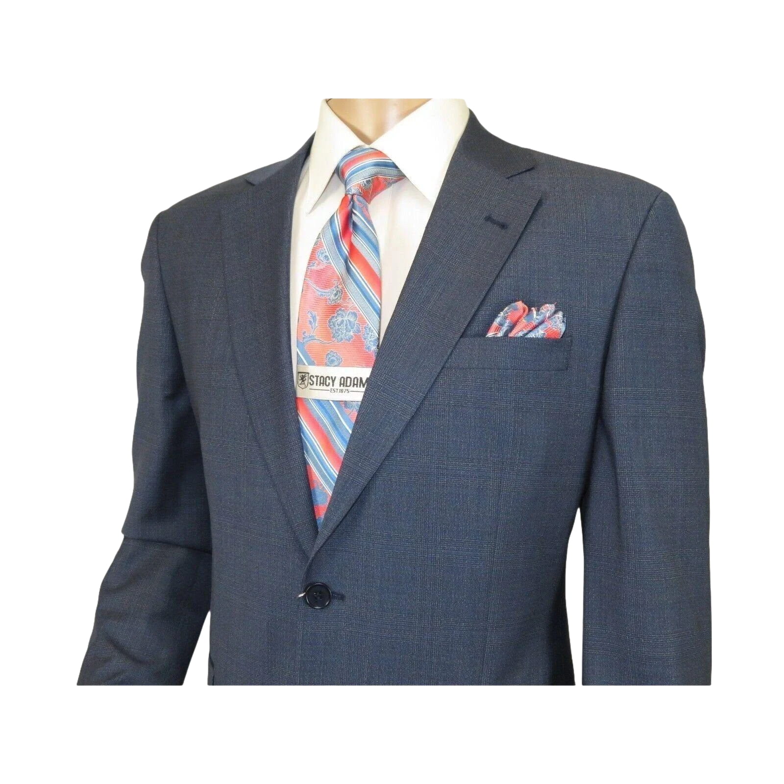 Men Suit BERLUSCONI Turkey 100% Soft Italian Wool Super 180's #Ber27 Navy Blue - J.Valintin Men's Wear Legend - 100949
