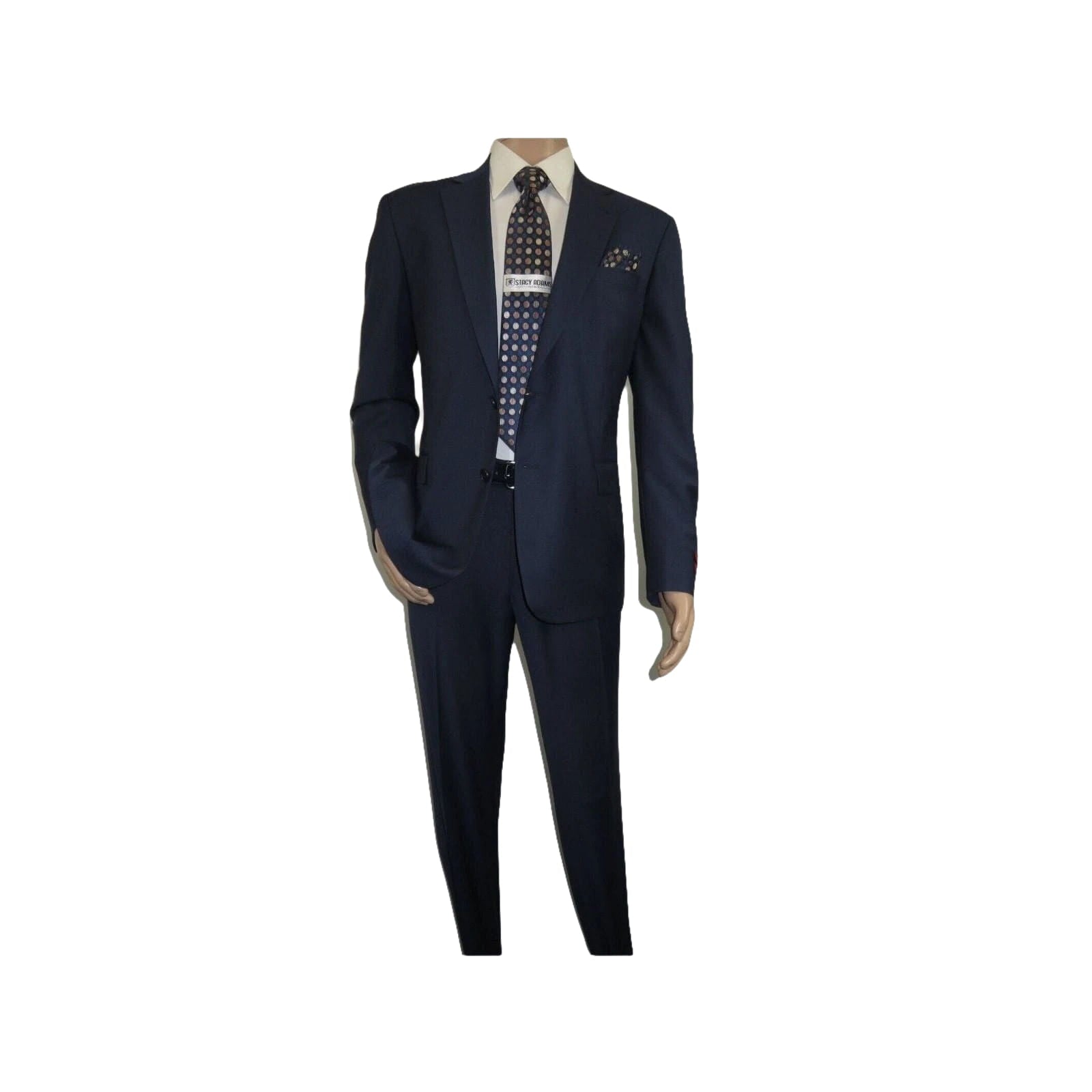 Men Suit BERLUSCONI Turkey 100% Soft Italian Wool Super 180's #Ber28 Navy Blue - J.Valintin Men's Wear Legend - 100956