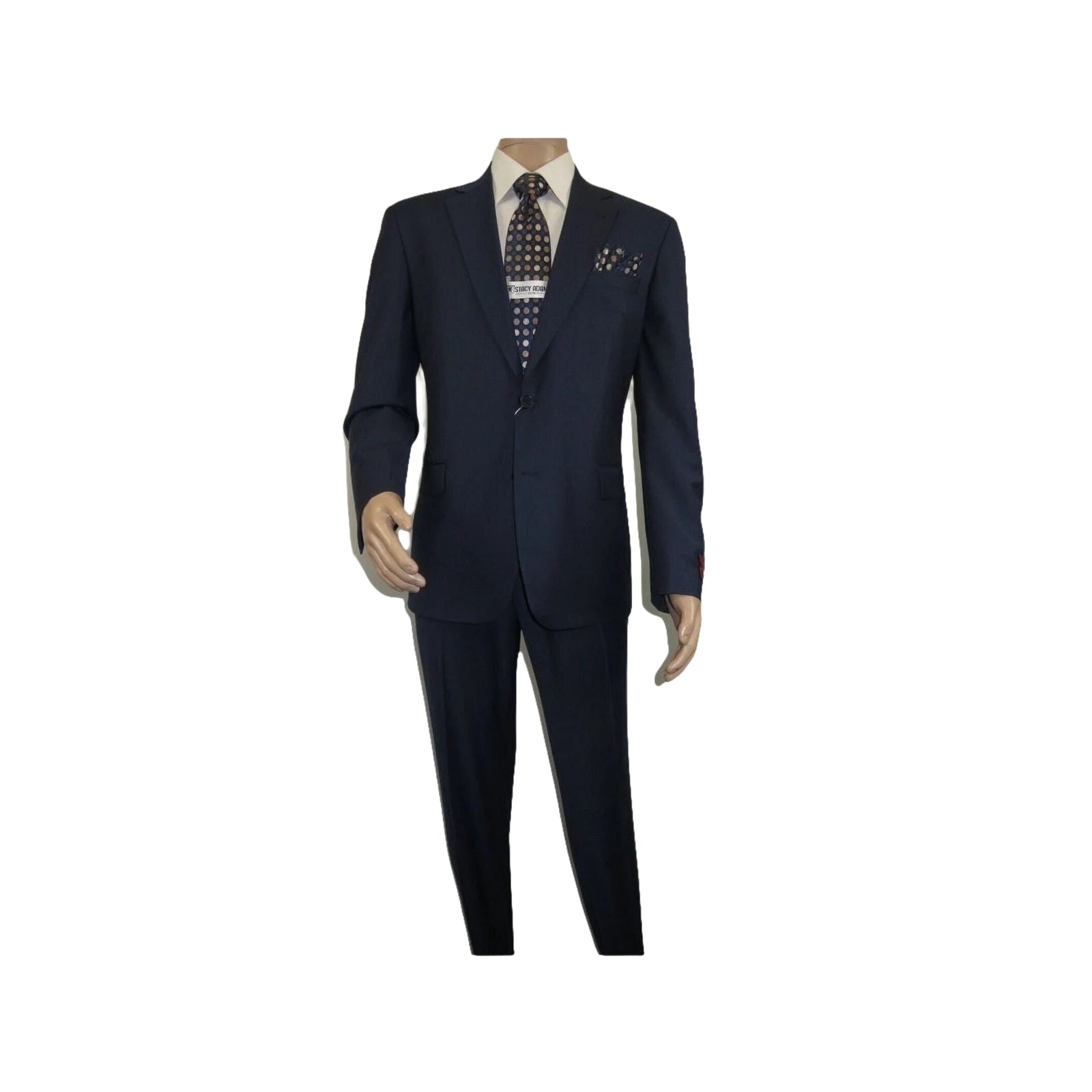 Men Suit BERLUSCONI Turkey 100% Soft Italian Wool Super 180's #Ber28 Navy Blue - J.Valintin Men's Wear Legend - 100956