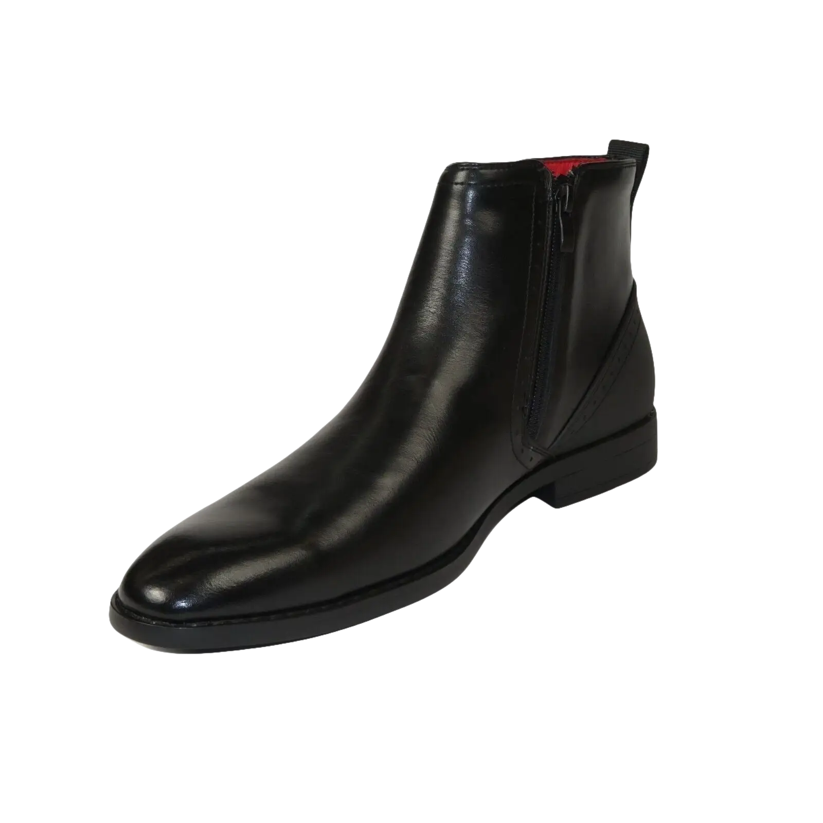 Men TAYNO Chelsea Chukka Soft Comfortable Leather Zip up Boot Coupe Black - J.Valintin Men's Wear Legend - 99567