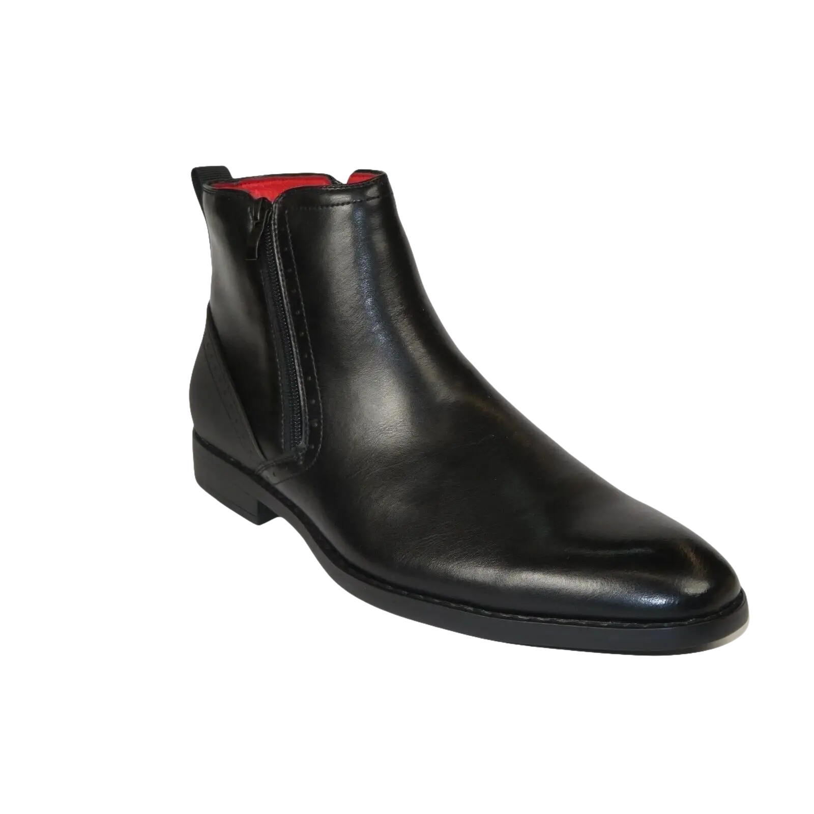 Men TAYNO Chelsea Chukka Soft Comfortable Leather Zip up Boot Coupe Black - J.Valintin Men's Wear Legend - 99567