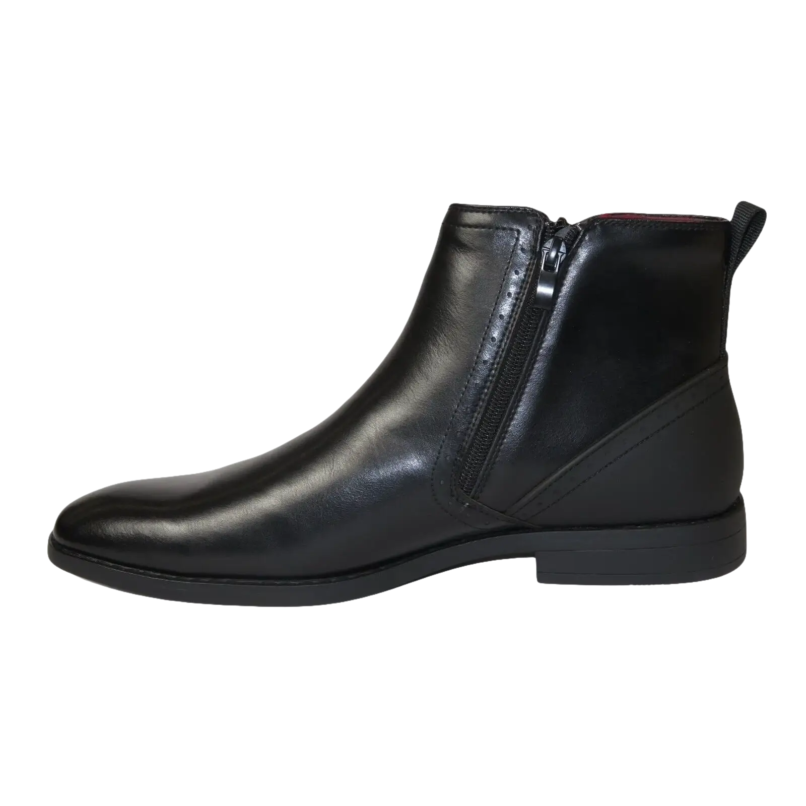 Men TAYNO Chelsea Chukka Soft Comfortable Leather Zip up Boot Coupe Black - J.Valintin Men's Wear Legend - 99567