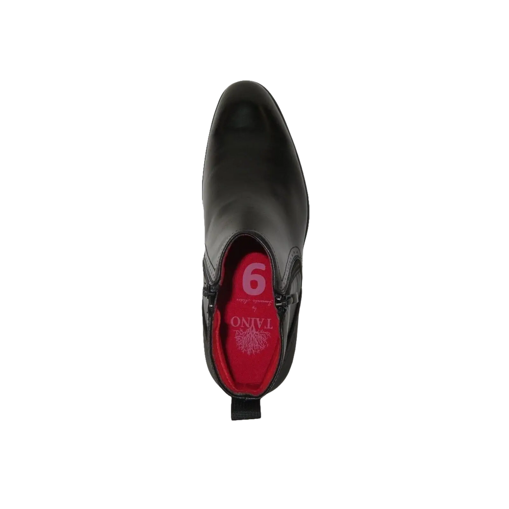 Men TAYNO Chelsea Chukka Soft Comfortable Leather Zip up Boot Coupe Black - J.Valintin Men's Wear Legend - 99567
