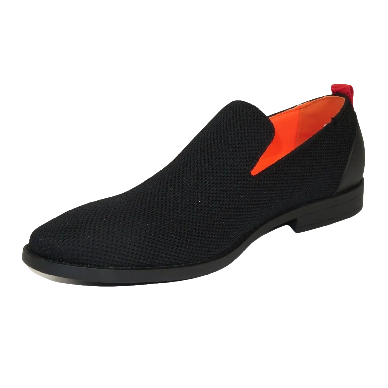 Men Tayno Dressy Casual Knit Fabric Comfortable Slip on Loafer #ALPHA F Black - J.Valintin Men's Wear Legend - 100860