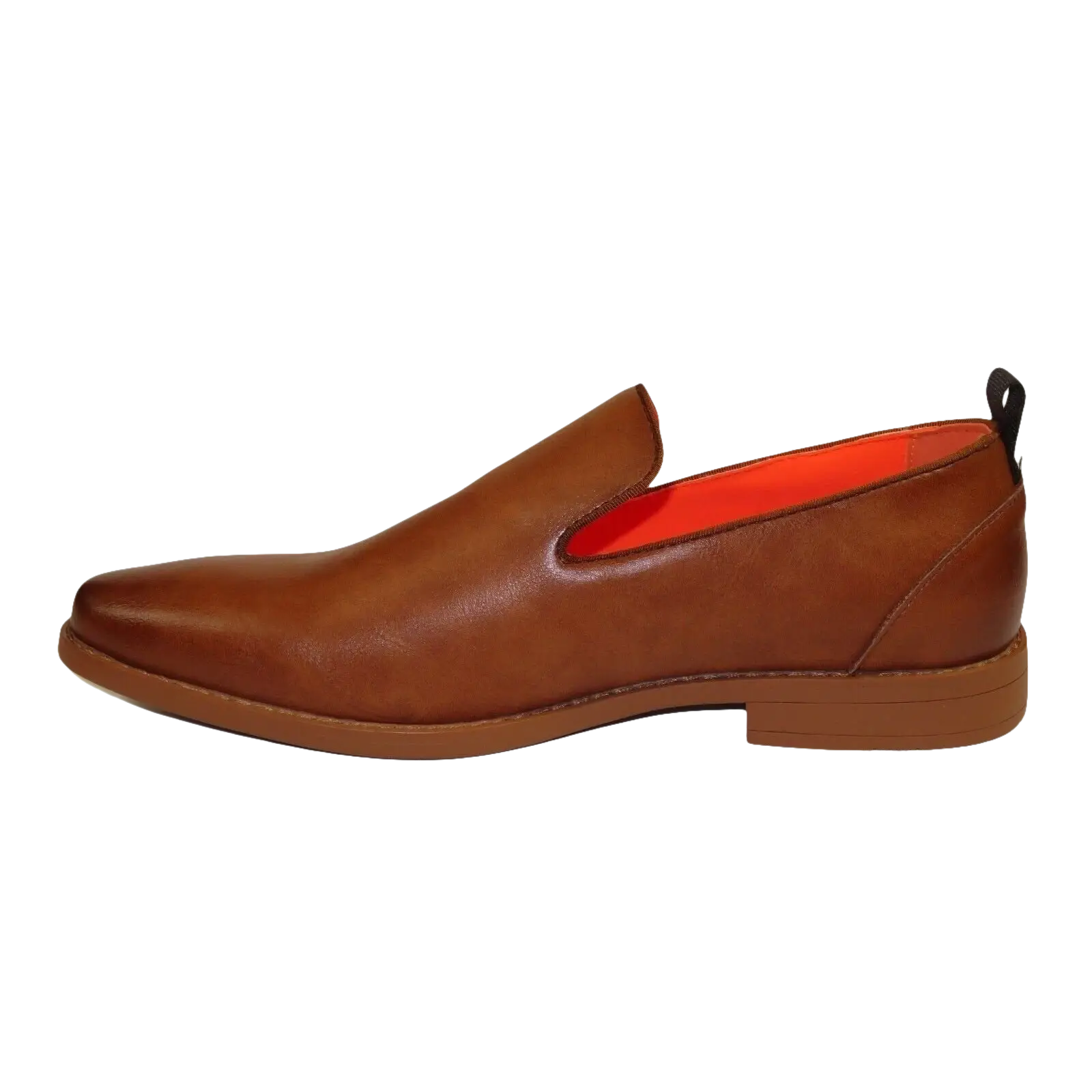 Men Tayno Dressy Casual Soft Leather Comfortable Slip on Loafer #ALPHA L Cognac - J.Valintin Men's Wear Legend - 100854