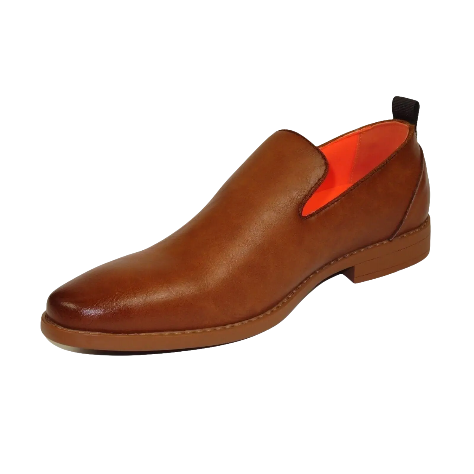 Men Tayno Dressy Casual Soft Leather Comfortable Slip on Loafer #ALPHA L Cognac - J.Valintin Men's Wear Legend - 100854